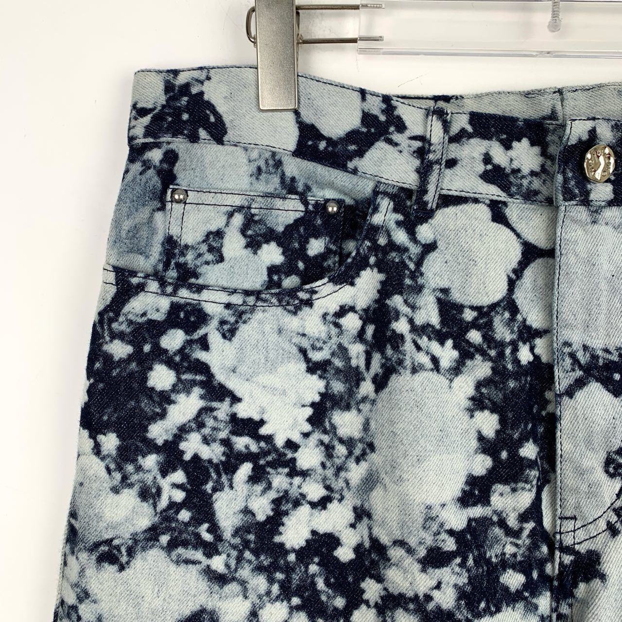 Louis Vuitton Louis Vuitton Mens Bleach Splatter Denim Jeans Size 33 Size US 33 - 3 Thumbnail