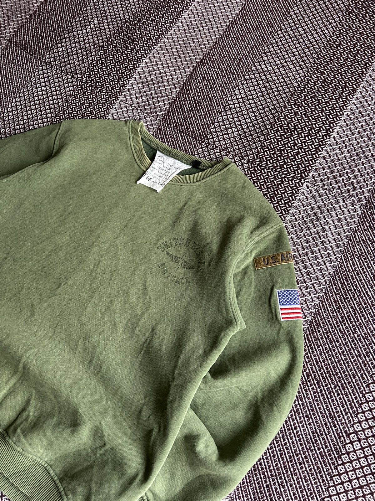 Vintage Vintage United States AirForce 80s Green Sweatshirt Size S Size US S / EU 44-46 / 1 - 2 Thumbnail