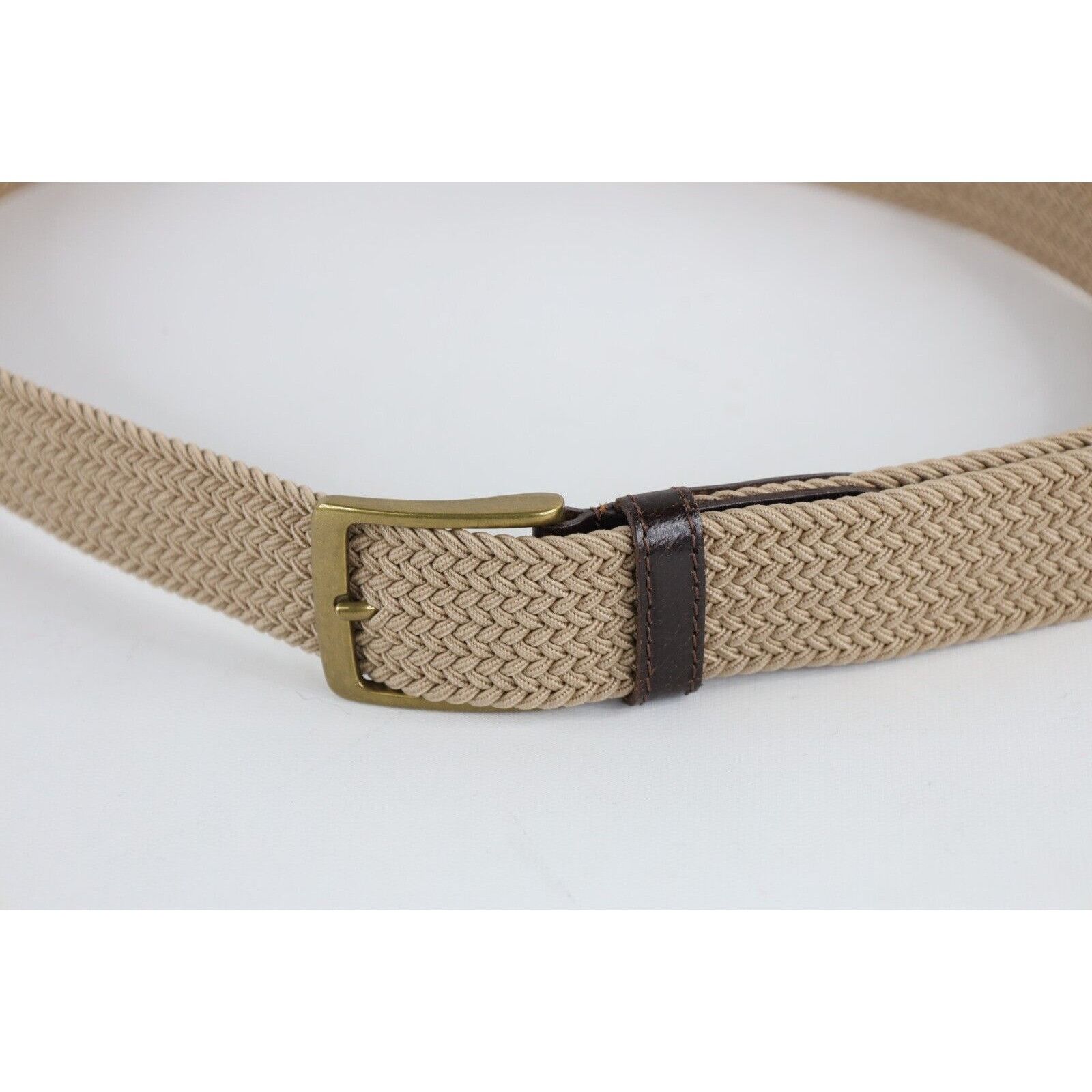 Dockers × Vintage Vintage 90s Dockers raided Nylon Stretch Webbed Belt Size 38 - 2 Thumbnail