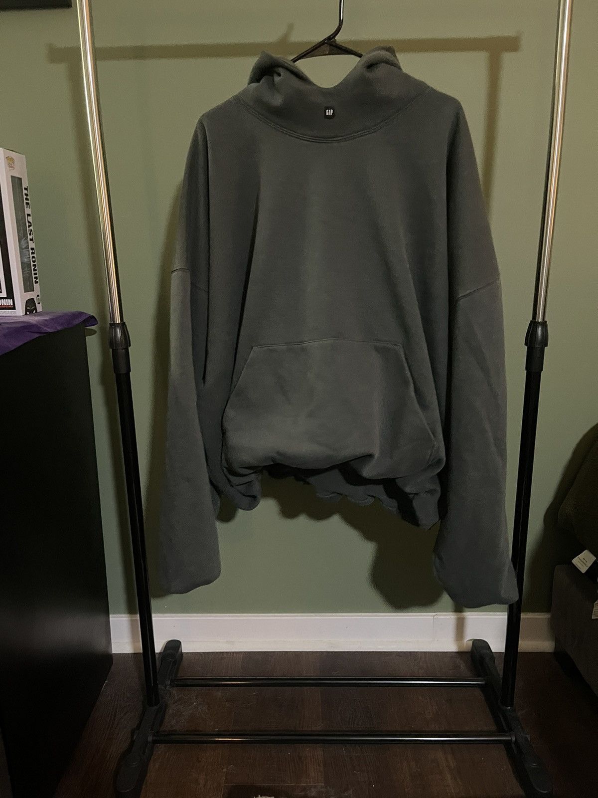 Image of Balenciaga x Gap Yeezy Gap Hoodie in Green, Men's (Size XL)