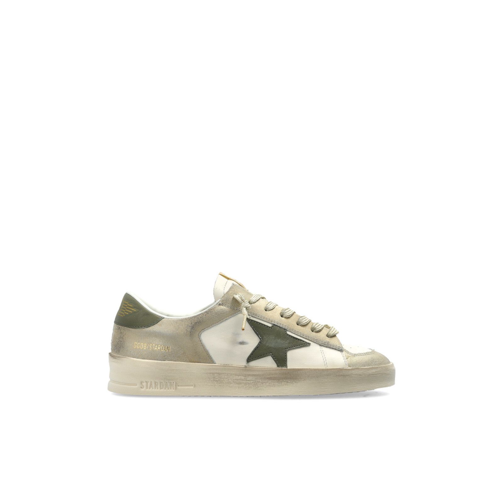 GOLDEN GOOSE Stardan Women's Beige/Green Sneakers New & Auth