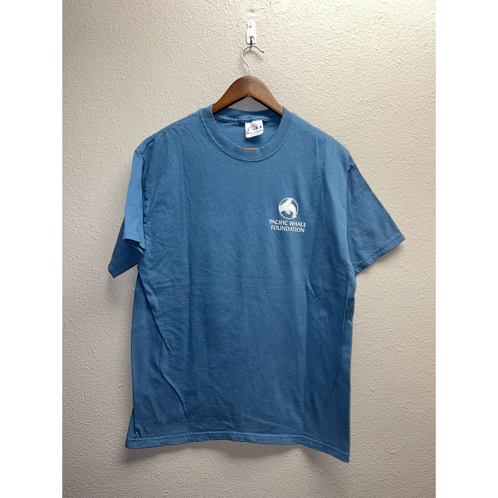 Hanes Vintage Whale Shirt The Great Maui Whale Festival Blue Tee L Size US L / EU 52-54 / 3 - 2 Thumbnail