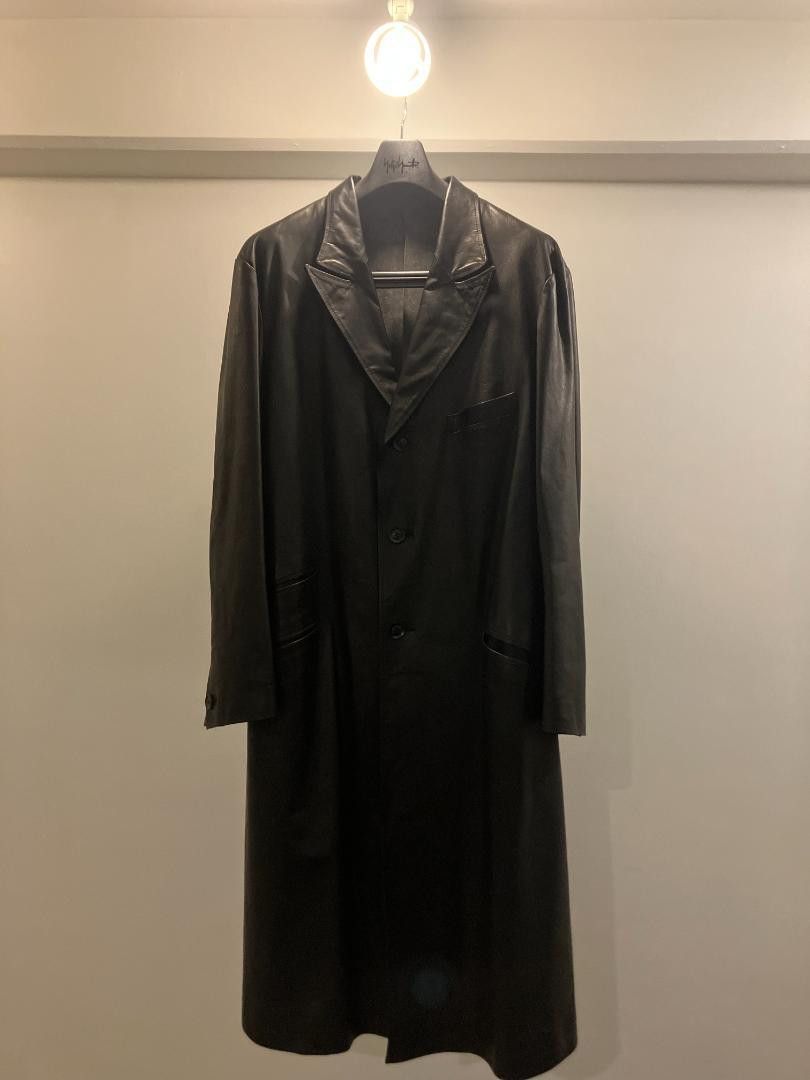 Yohji Yamamoto Yohji Yamamoto POUR HOMME 2023AW Leather Coat Size US M / EU 48-50 / 2 - 1 Thumbnail