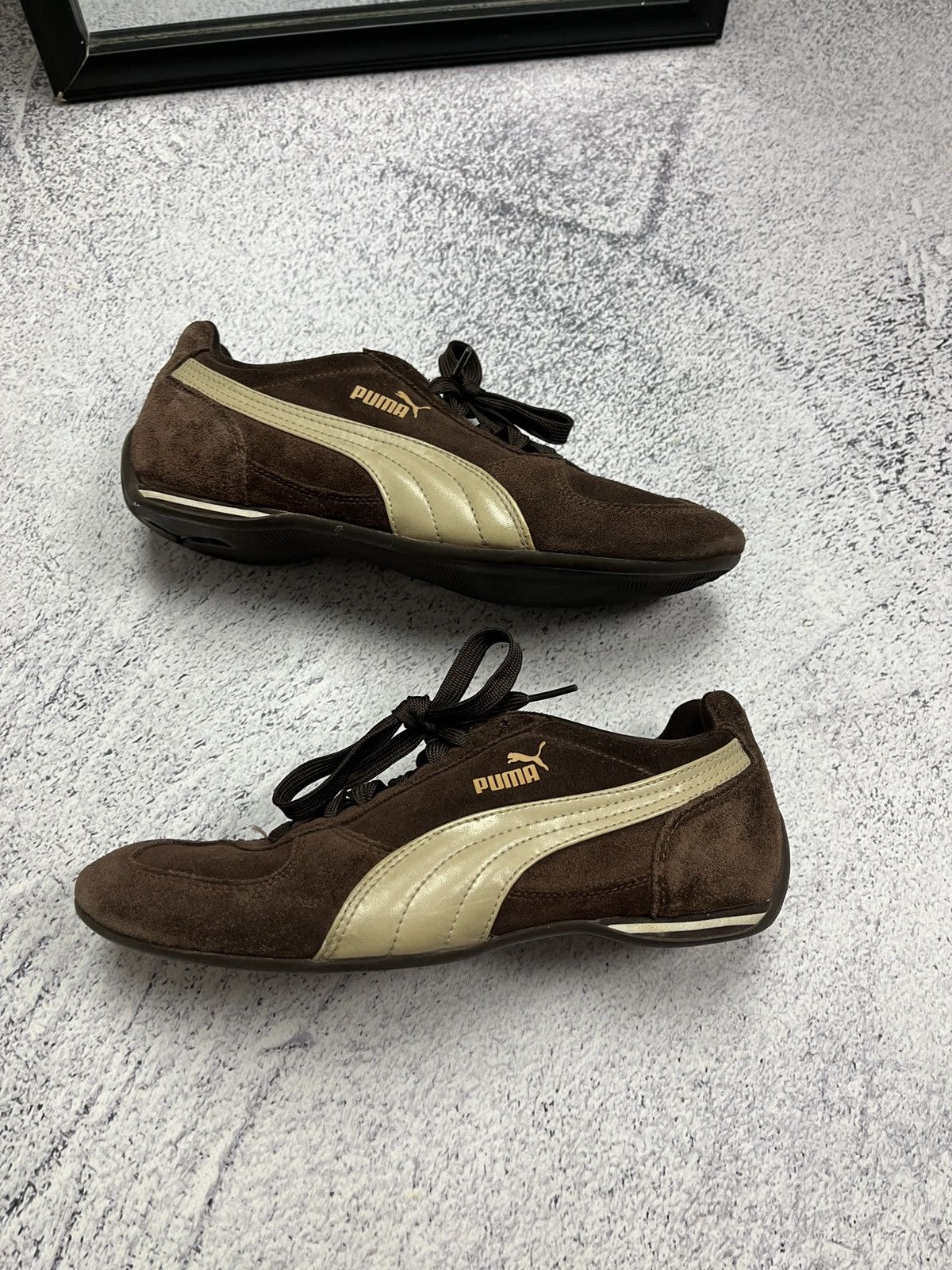Puma Puma Speedcat Brown Vintage 90’s Sneakers Y2K Hype Japanese Size US 7 / IT 37 - 1 Thumbnail