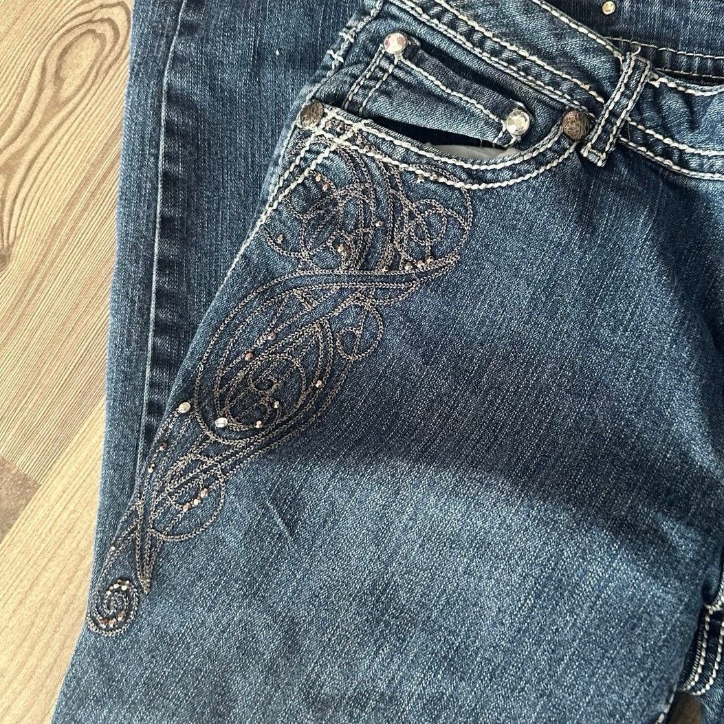 Other style&co premium jeans bedazzled blue jeans Size 32" / US 10 / IT 46 - 2 Thumbnail