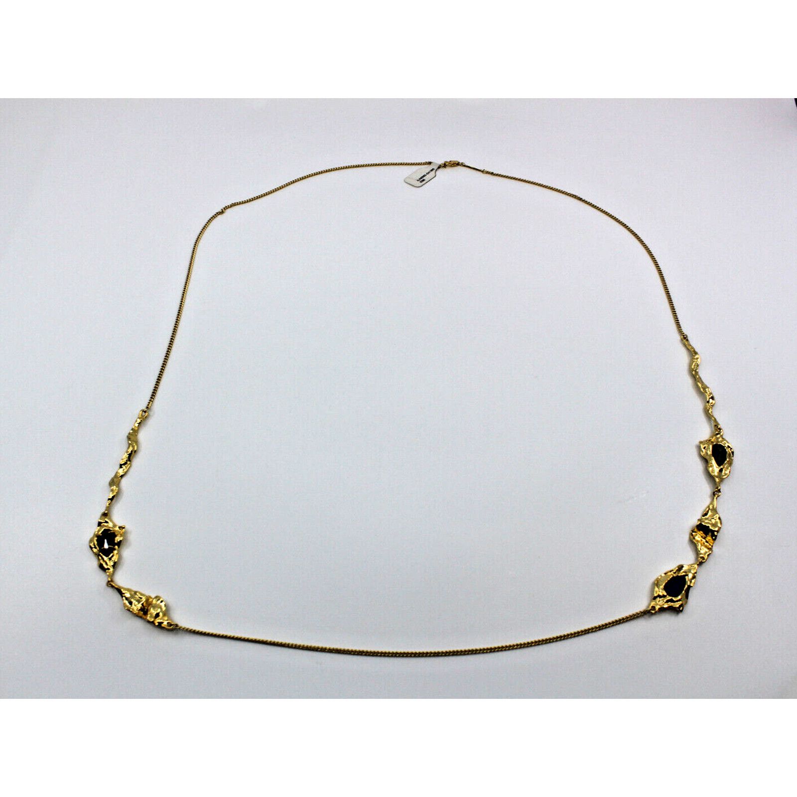 Alexis Bittar NEW ALEXIS BITTAR Brut Gold Long Station 14kp Necklace $395 Size ONE SIZE - 4 Thumbnail