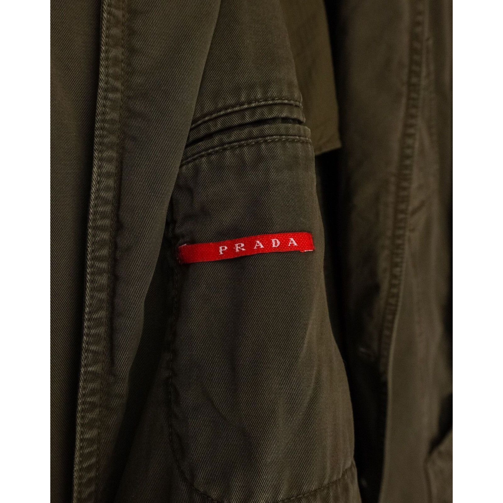 Prada Vintage prada 2006 black tab sport logo khaki work jacket Size US M / EU 48-50 / 2 - 10 Thumbnail