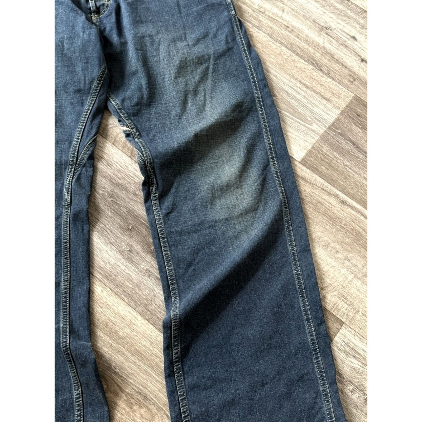 Diesel Diesel Pheyo Jeans Men’s W38 L34 Distressed Denim Navy Straight Vintage 90s City Logo Jeans Mens Size US 38 / EU 54 - 5 Thumbnail