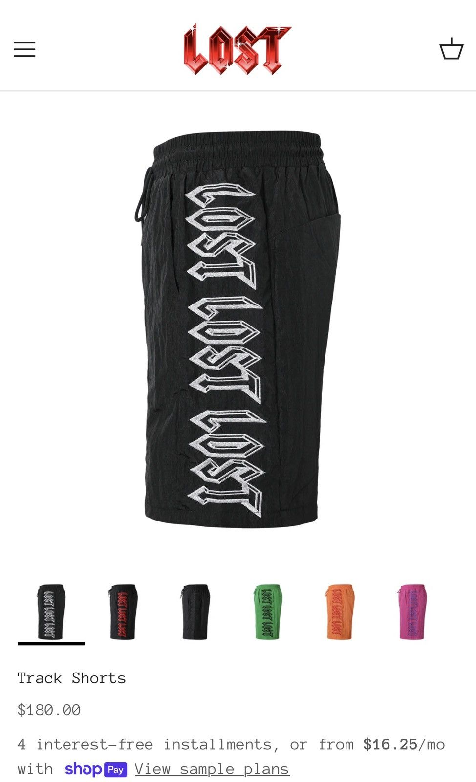 LOST INTRICACY LOST INTRICACY TRACK SHORTS‼️ Size US 38 / EU 54 - 3 Thumbnail