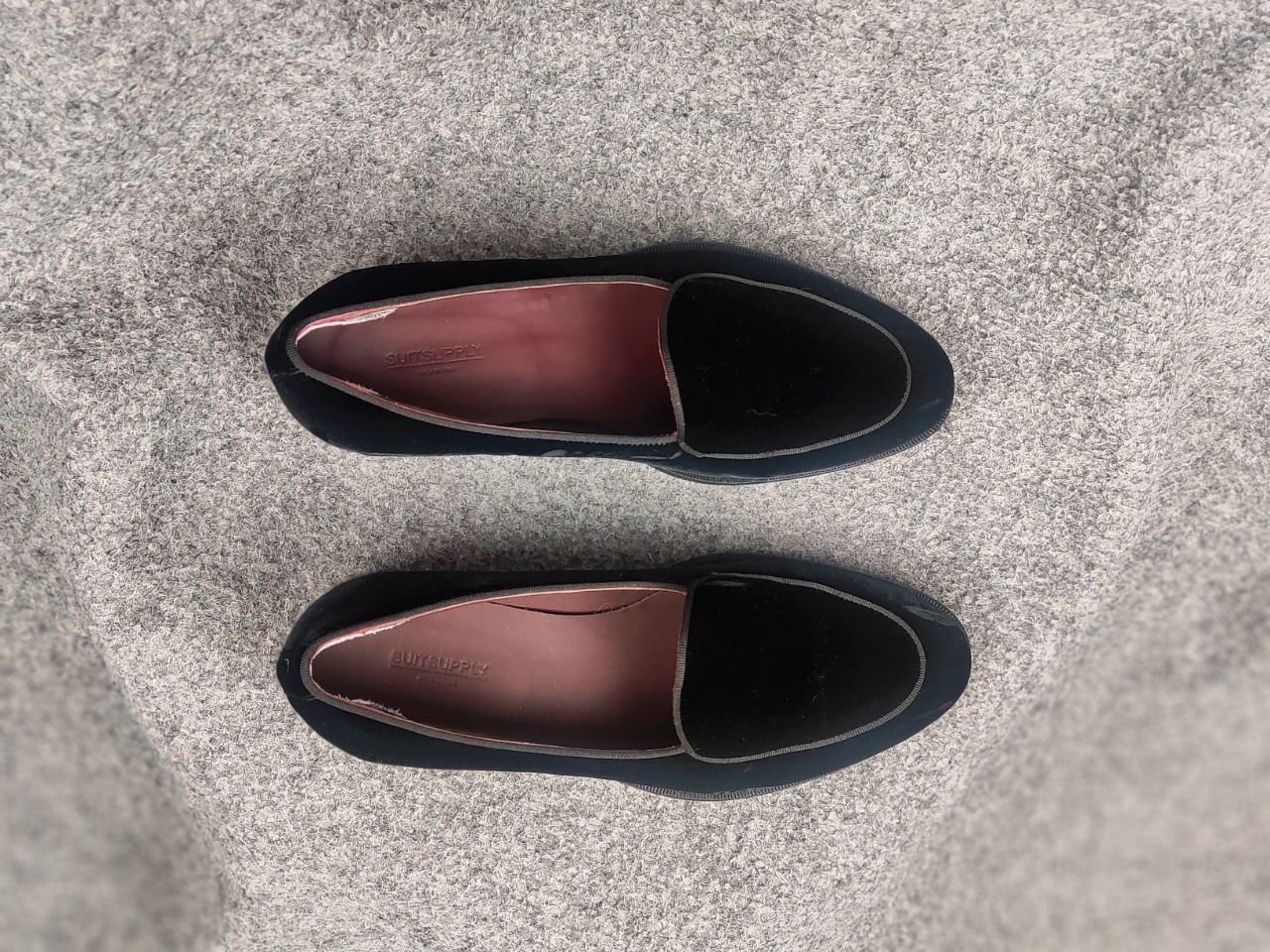 Suitsupply Suitsupply Tuxedo Velour Black Slip On Loafers Formal Shoes Size US 8 / EU 41 - 3 Thumbnail