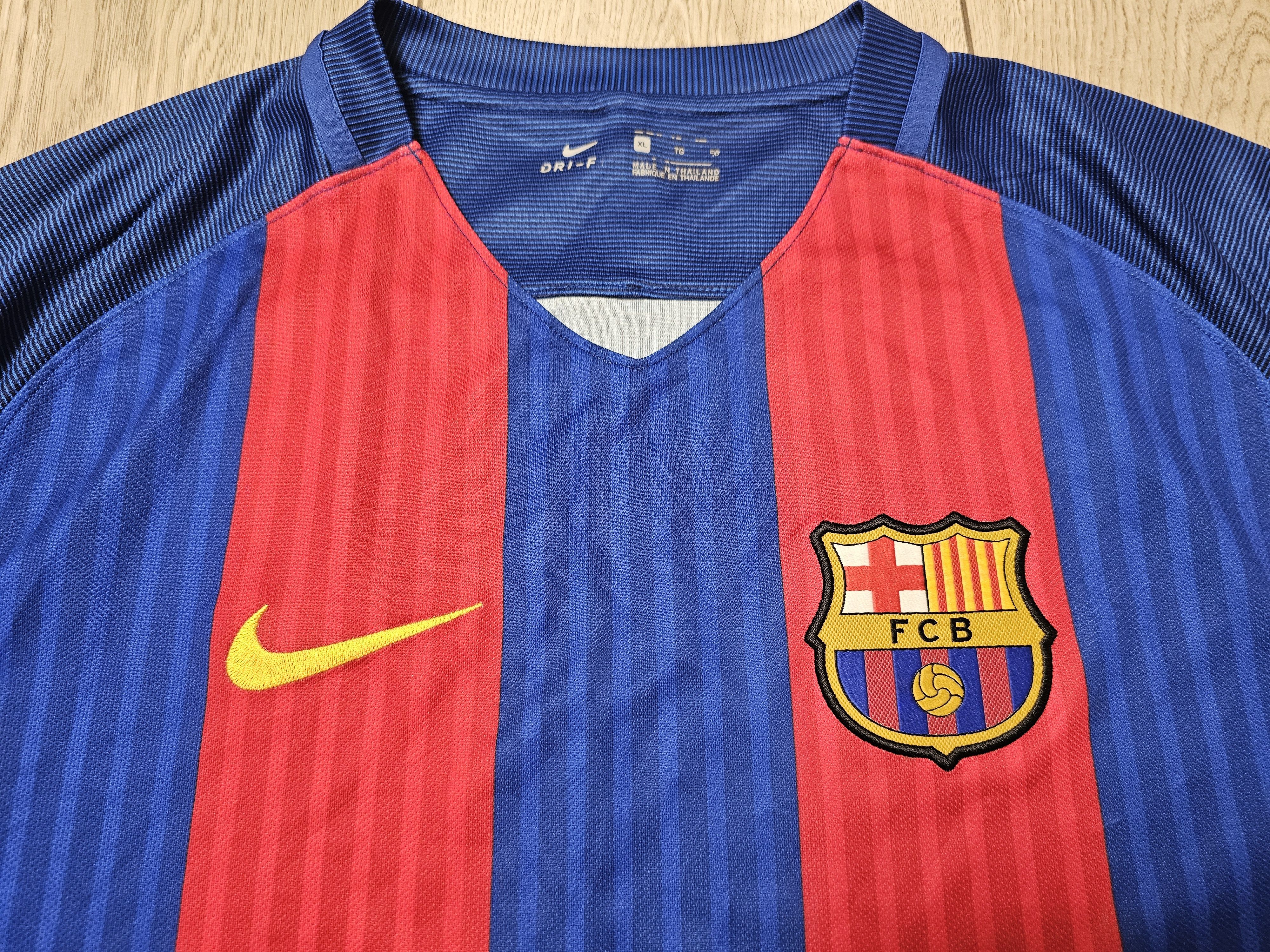 Nike BARCELONA 2016 2017 HOME SUAREZ FOOTBALL SHIRT SOCCER JERSEY Size US XL / EU 56 / 4 - 3 Thumbnail