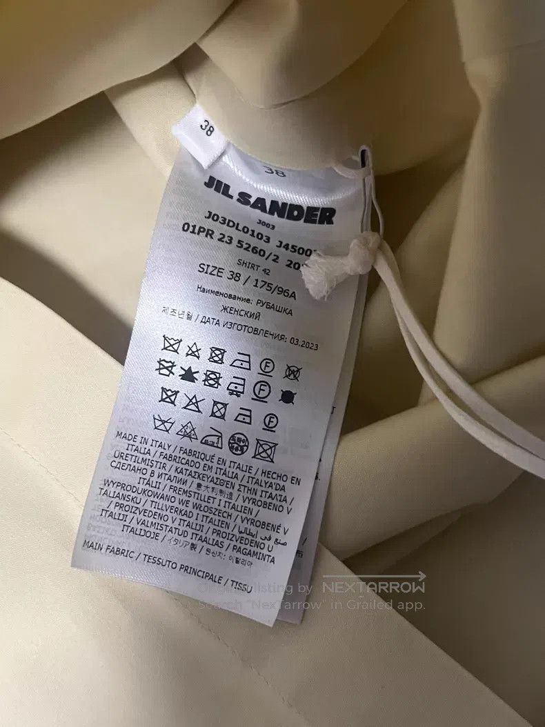 Jil Sander Jil Sander size 38 Collar shirt with hidden buttons and poi Size M / US 6-8 / IT 42-44 - 4 Thumbnail