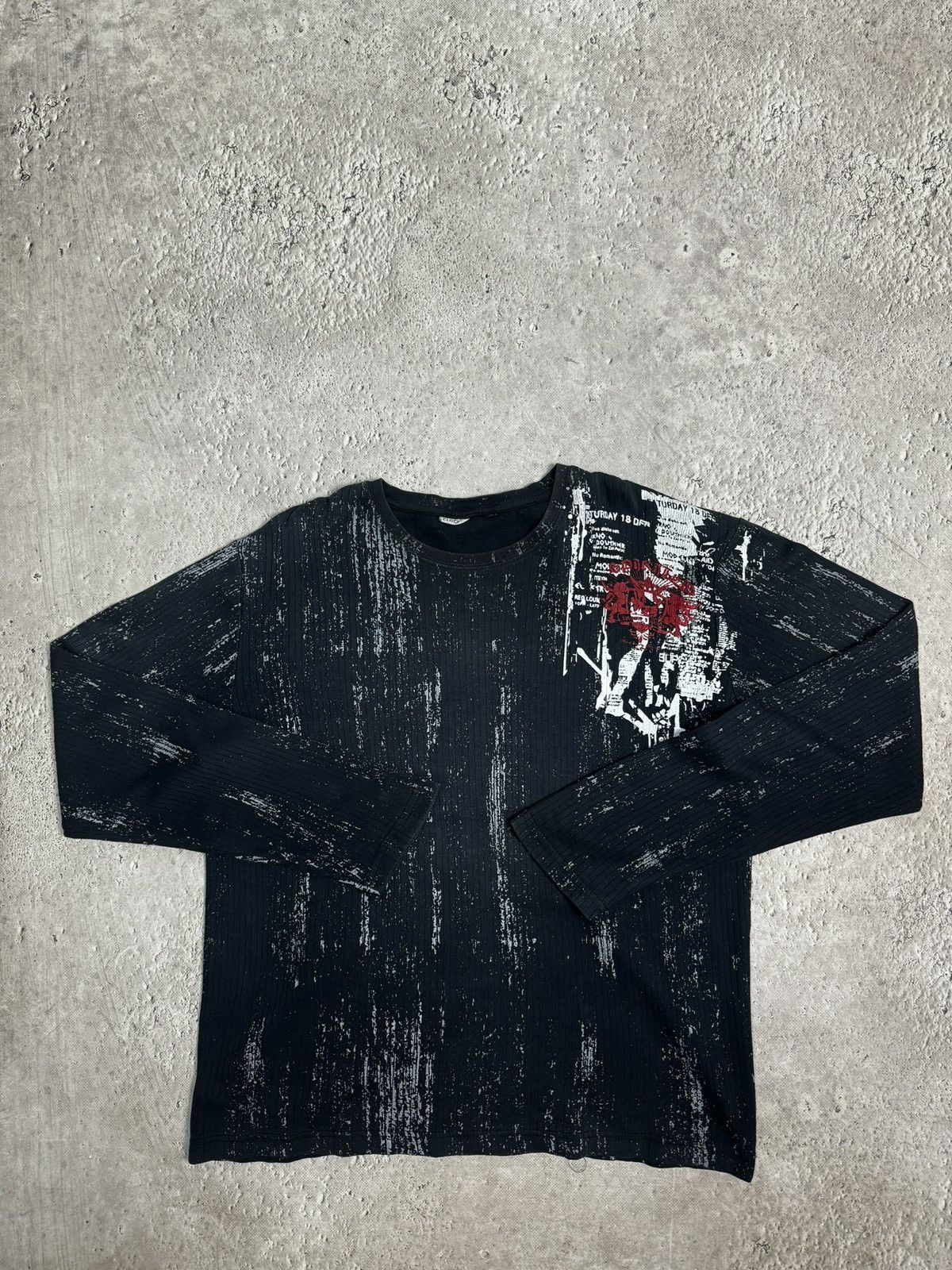 Guess Vintage Y2K AFFLICTION STYLE LONGSLEEVE AVANT-GARDE Size US M / EU 48-50 / 2 - 6 Thumbnail