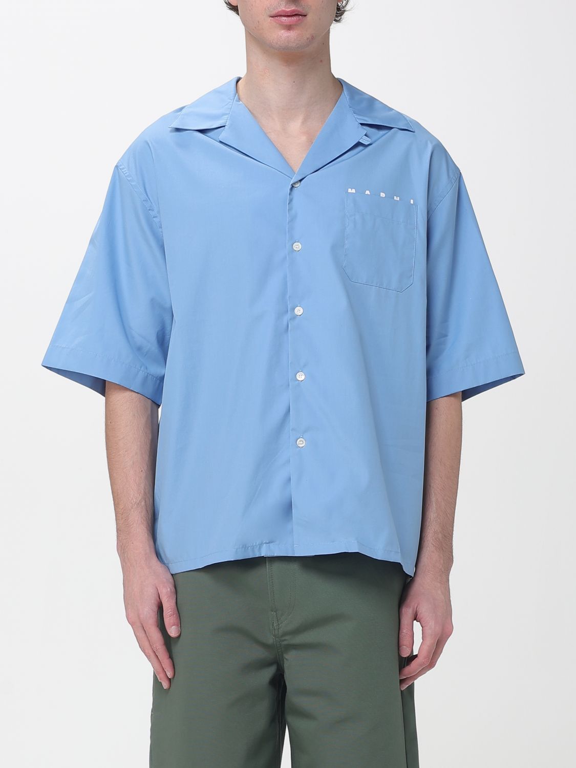 Marni Marni Shirt Men Blue Size US M / EU 48-50 / 2 - 1 Thumbnail