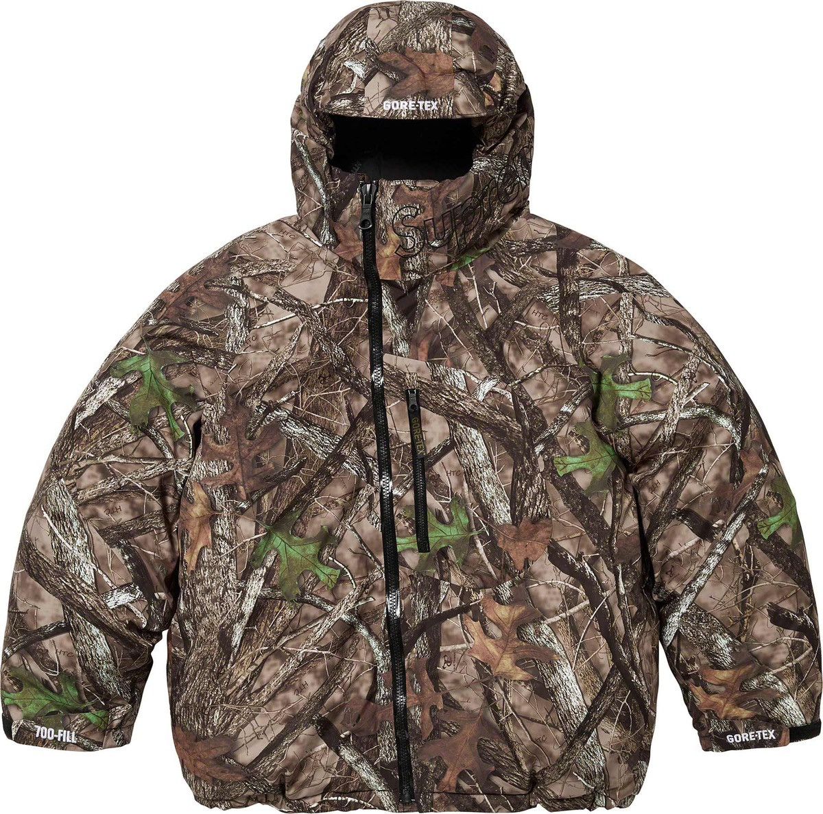 image of Goretex x Supreme Gore-Tex 700-Fill Down Parka in Camo, Men's (Size XL)