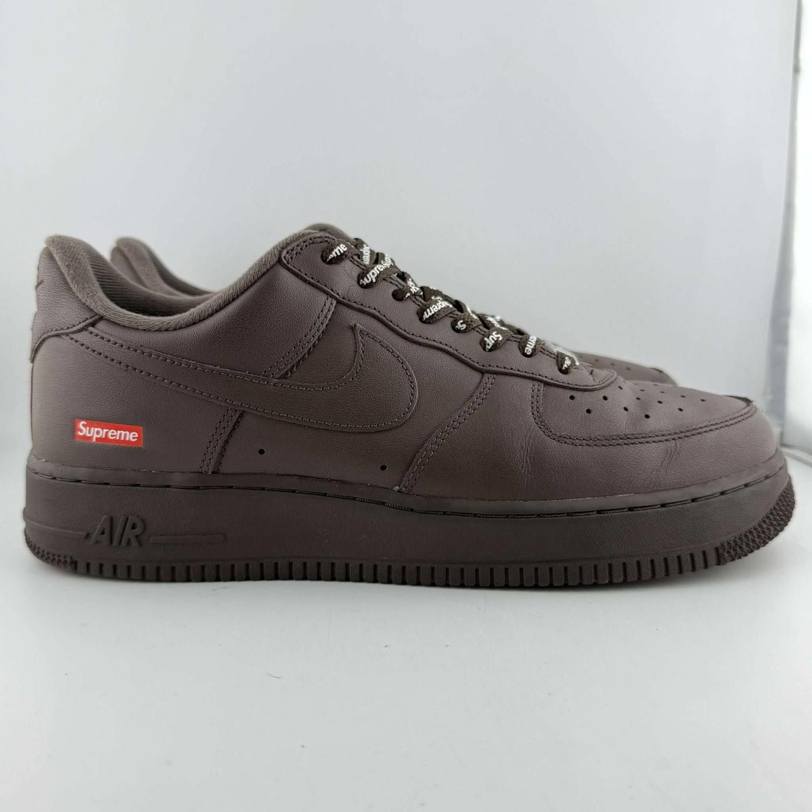 Nike og box Nike AF-1 Supreme Brown 9.5 Used No Box CU9225-200 Size US 9.5 / EU 42-43 - 4 Thumbnail