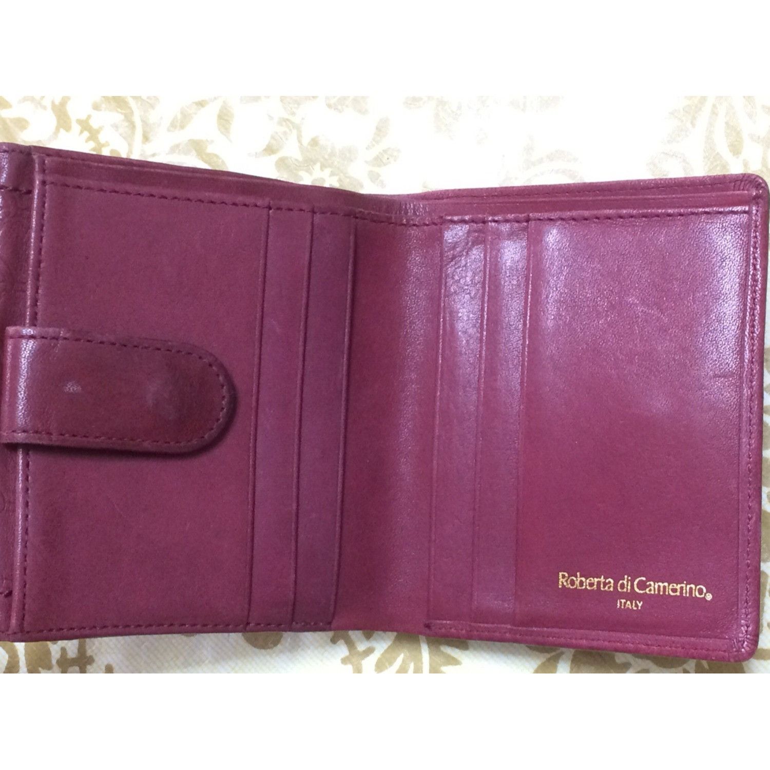 Roberta di Camerino Vintage Roberta di Camerino wine leather wallet, coin purse Size ONE SIZE - 3 Thumbnail