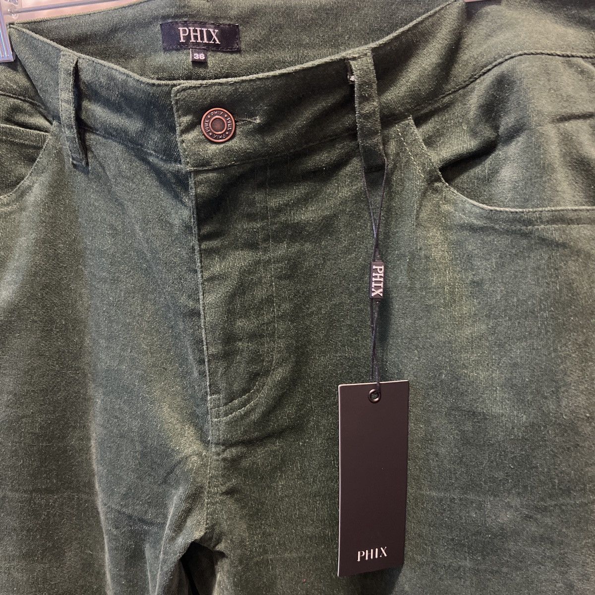 Phix Clothing Green velvet flared pants Size US 36 / EU 52 - 2 Thumbnail