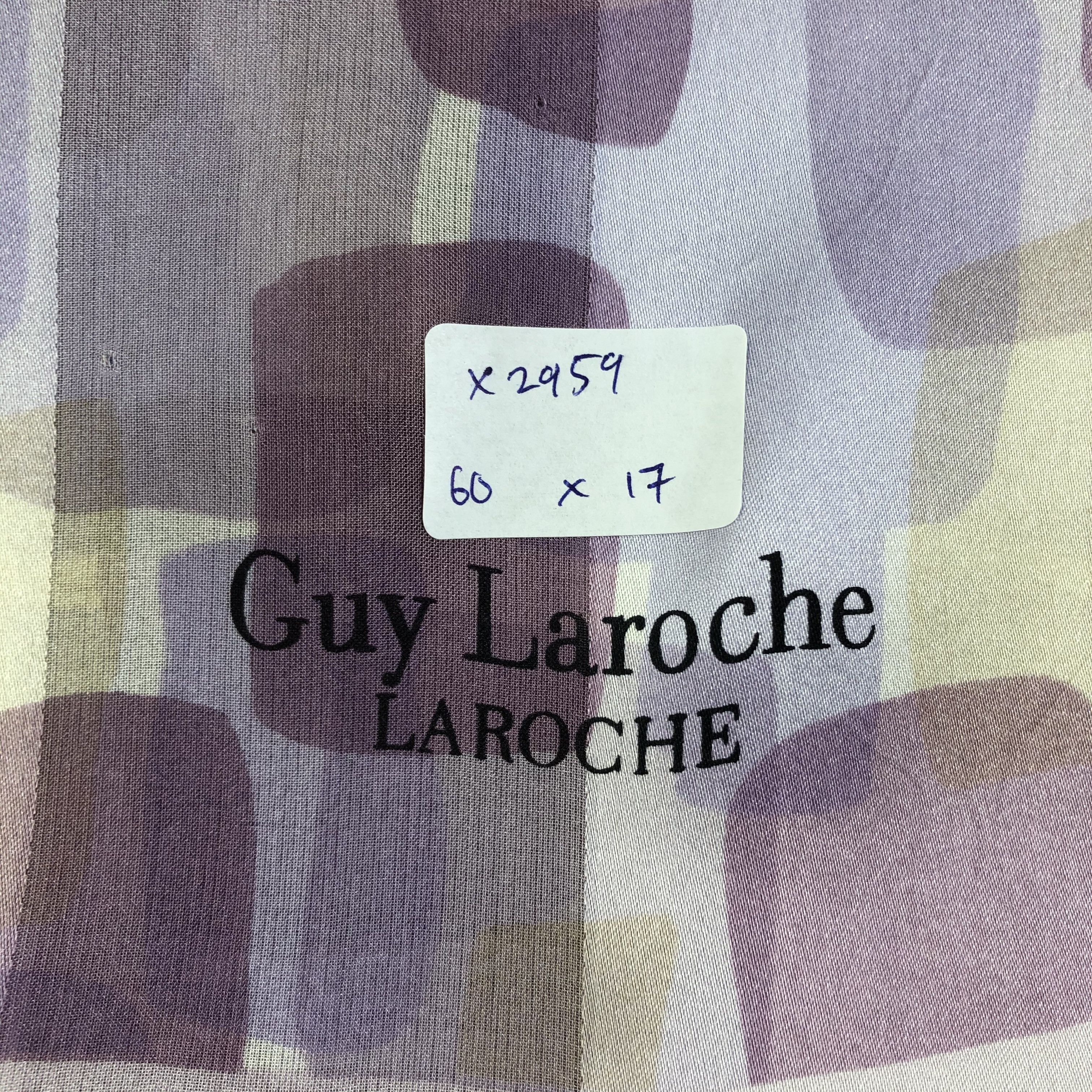 Guy Laroche × Vintage Vintage Guy Laroche Silk Scarf Size ONE SIZE - 7 Thumbnail