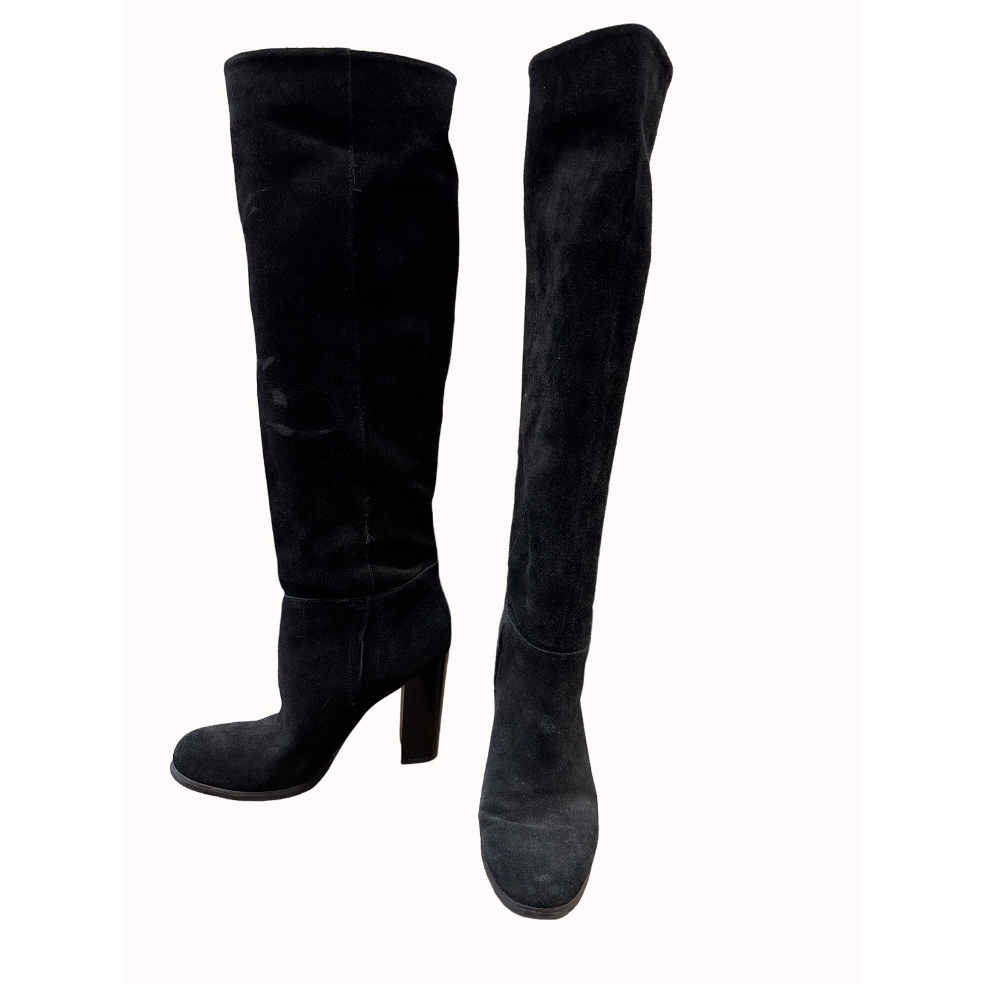 Sam Edelman Sam Edelman women’s black leather OTK boots size 7.5m SKU 62 Size US 7.5 / IT 37.5 - 3 Thumbnail
