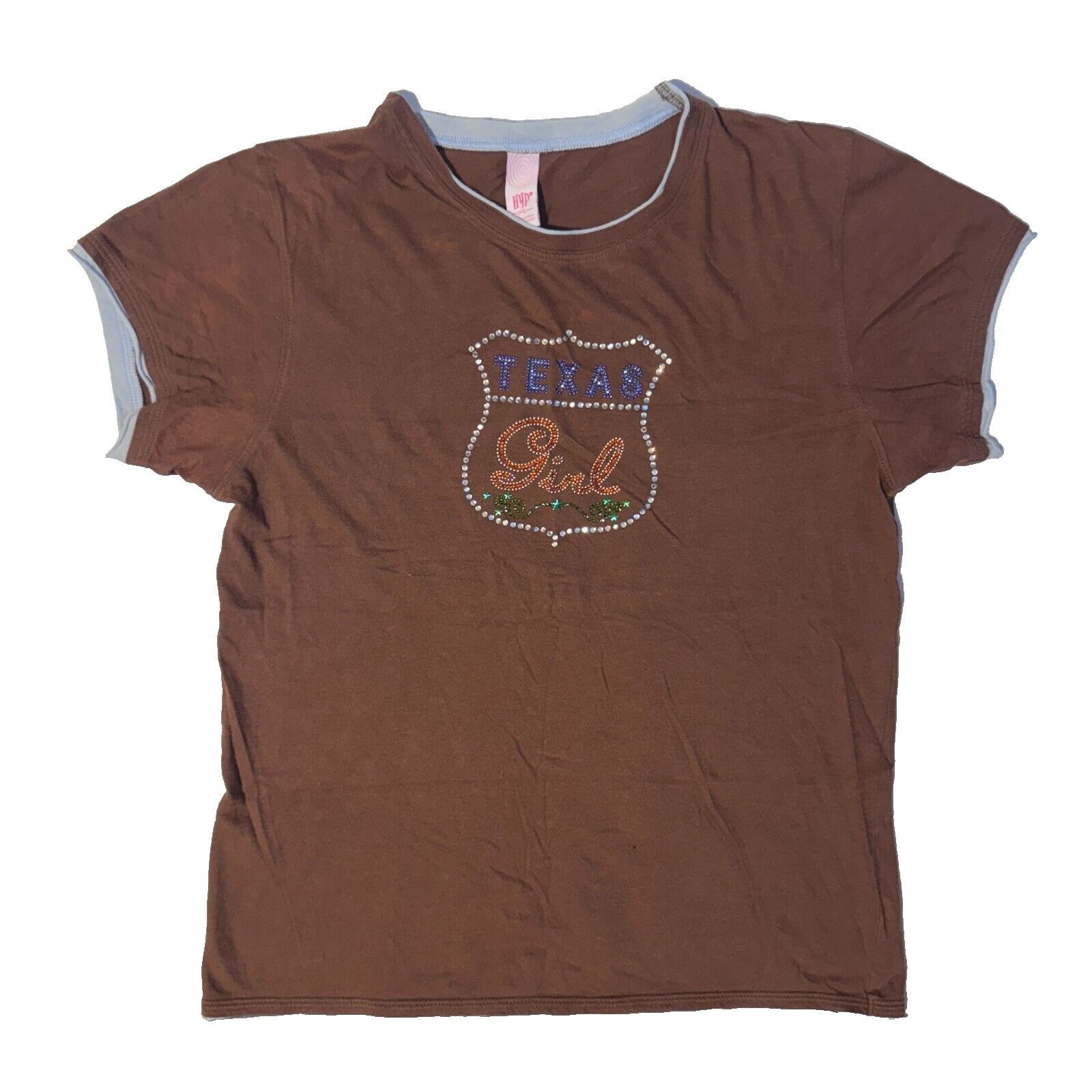 Other HYP Texas Girl Bling Rhinestone Y2K Ringer Tshirt Petite XL Size XL / US 12-14 / IT 48-50 - 1 Thumbnail