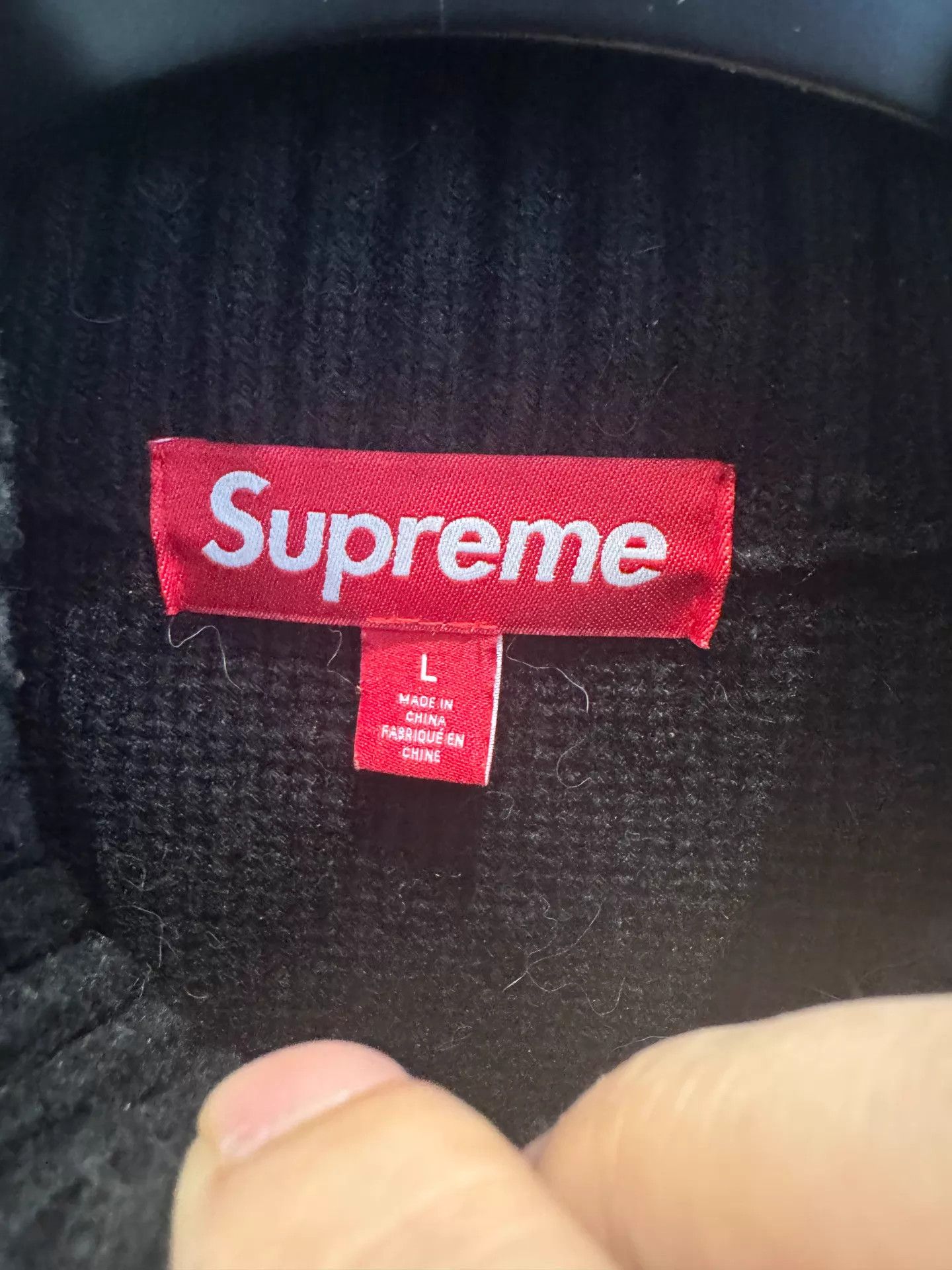 Supreme Supreme ss26 Oversized Knit Sweater Black L Unisex Size US L / EU 52-54 / 3 - 2 Thumbnail