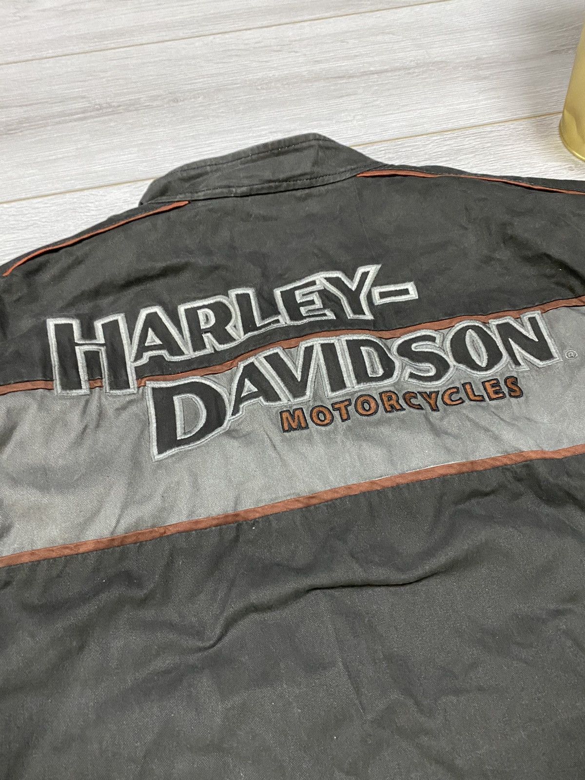 Vintage Harley Davidson 3XL vintage big logo jacket zip Size US XXL / EU 58 / 5 - 11 Thumbnail