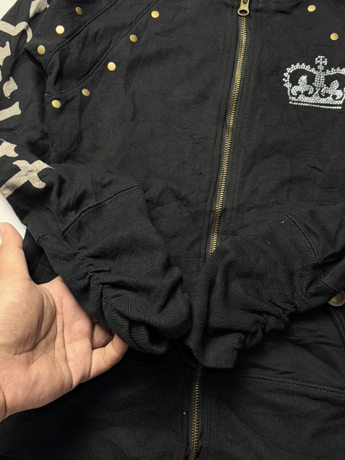 Hysteric Glamour Fur Hoodie Studded England Skull Out Reef Size US S / EU 44-46 / 1 - 8 Thumbnail