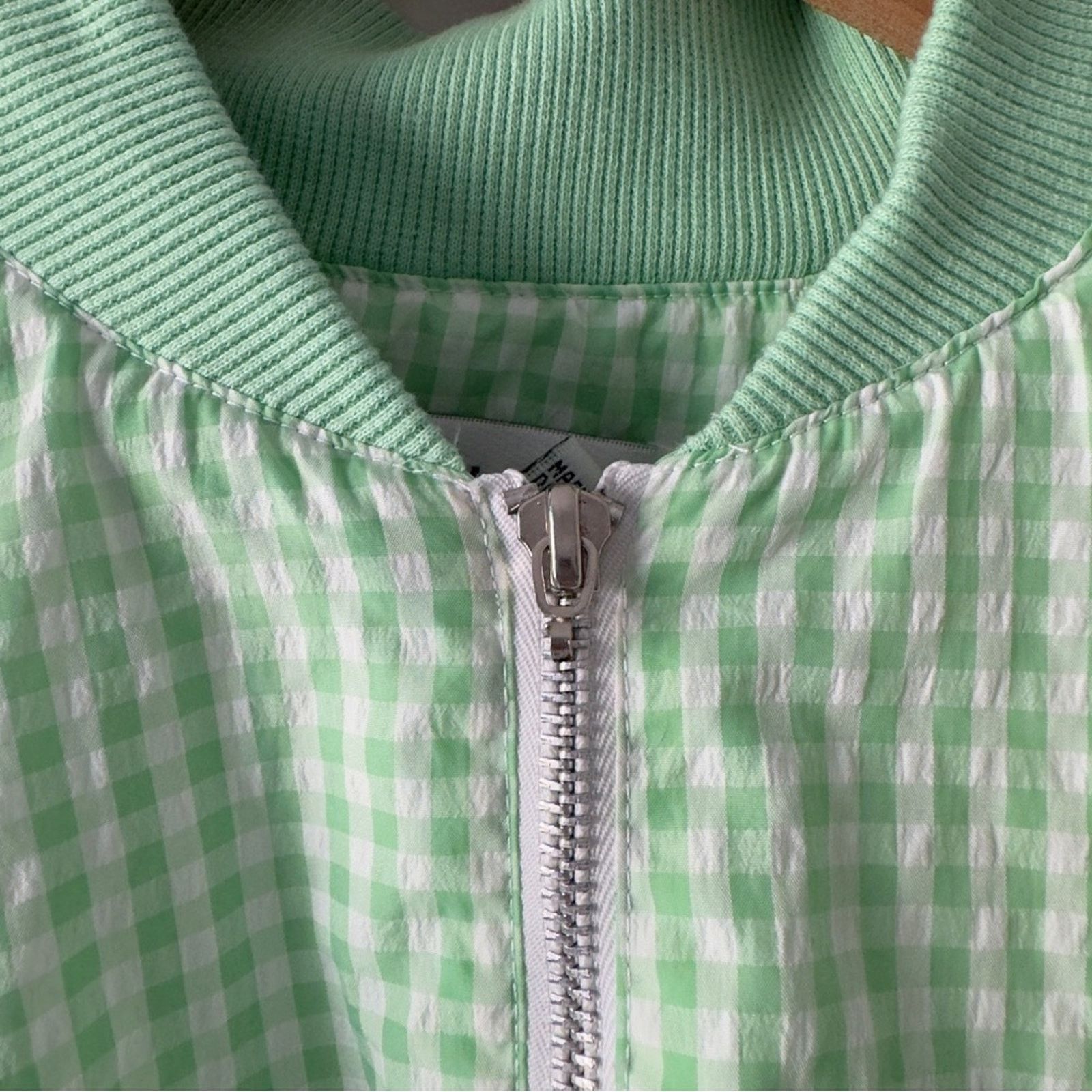 Vintage Vintage 80s Lavon Gingham Full Zip Jacket Shoulder Pads L Size L / US 10 / IT 46 - 7 Thumbnail