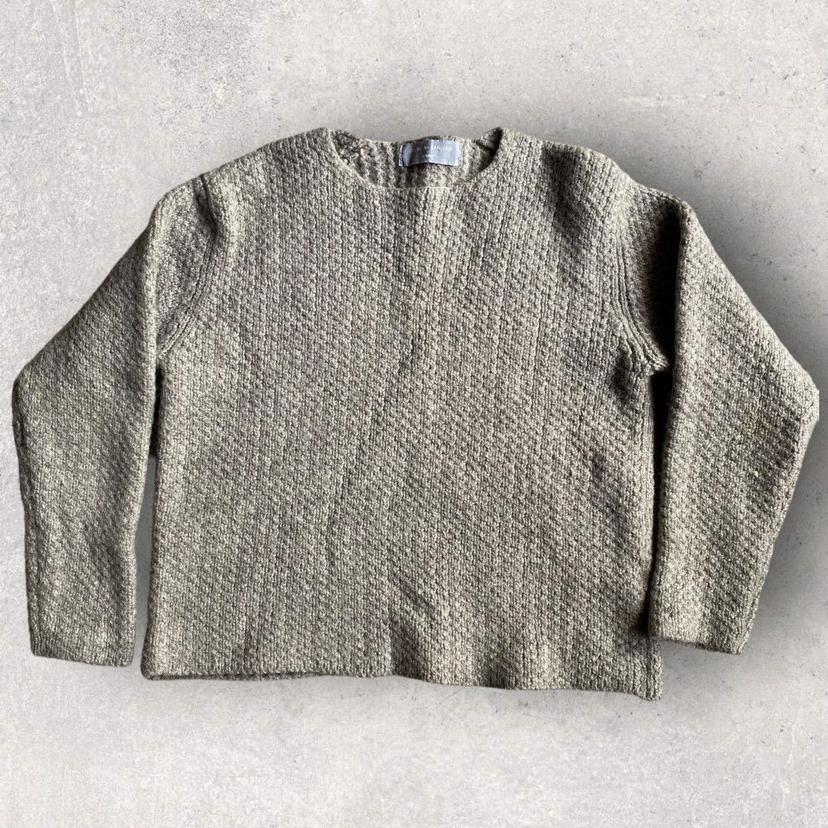 image of Comme Des Garcons x Comme Des Garcons Homme Vintage 90’S Wool Sweater in Grey, Men's (Size Small)