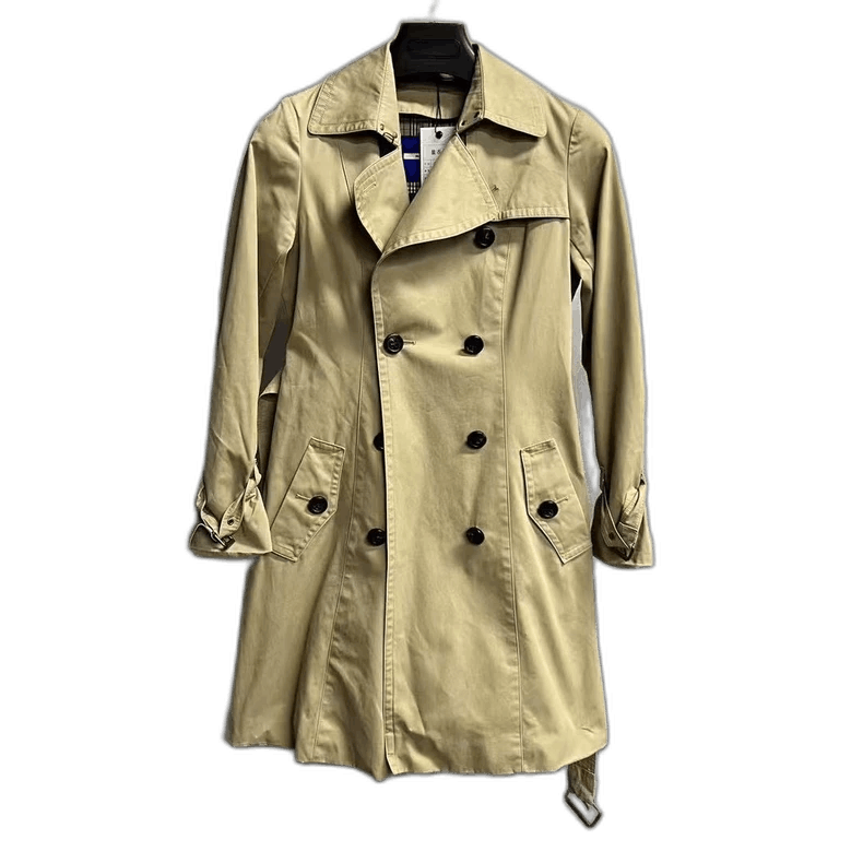 Burberry Brown Double-Breasted Checkered Jacket Coat Size US M / EU 48-50 / 2 - 1 Thumbnail