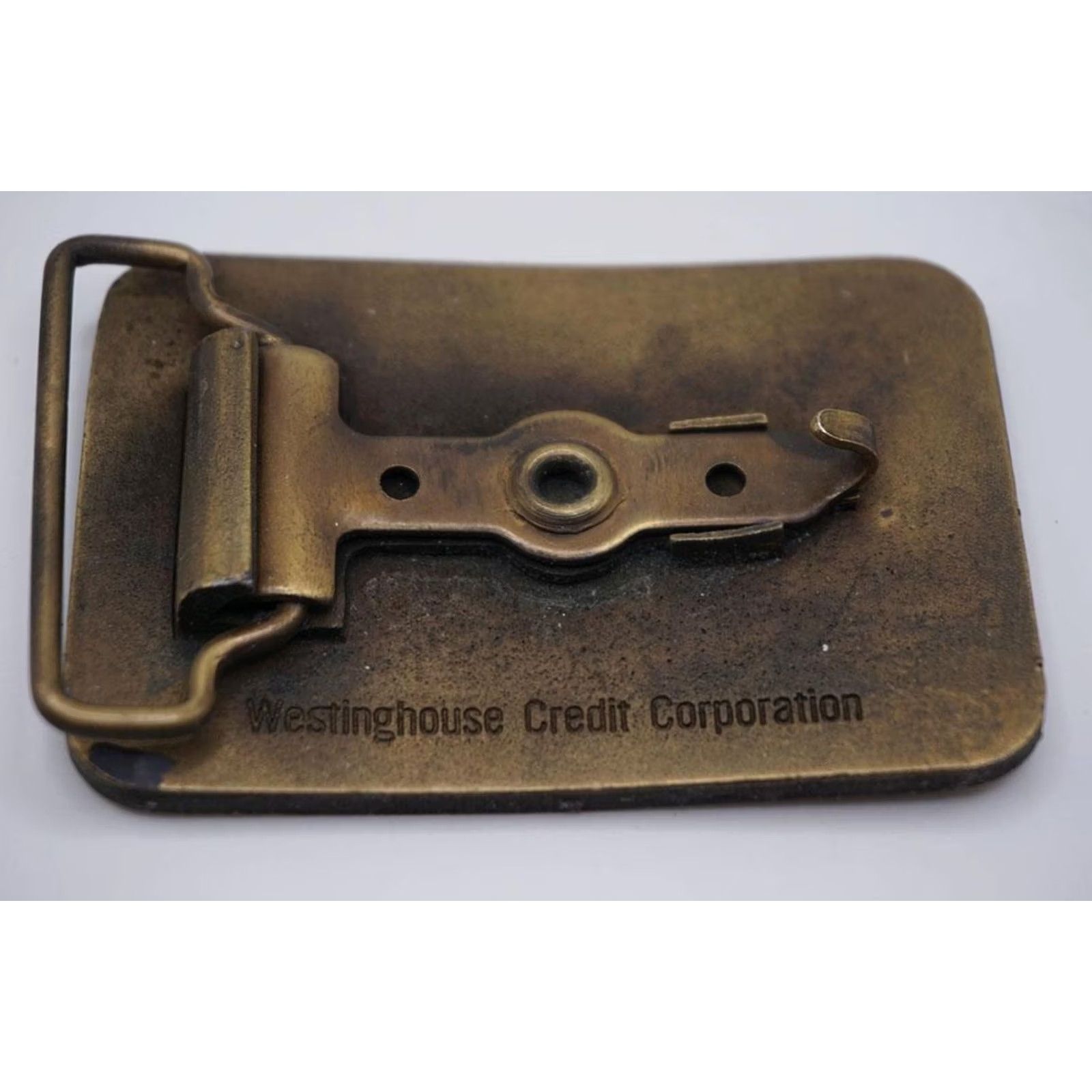 Vintage VINTAGE Brass Pistol Westinghouse Credit Corporation Metal Belt Buckle Size ONE SIZE - 4 Thumbnail