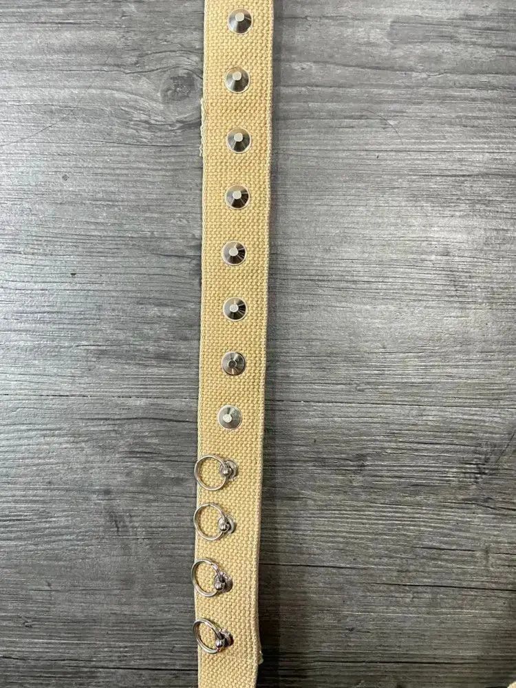 Number (N)ine Number Nine 01SS Logo Buckle Canvas Belt-2505 Size ONE SIZE - 5 Thumbnail