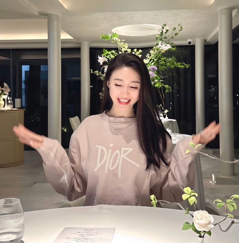 Dior Dior Pink logo letter print cotton round-neck long-sleeved Size US XS / EU 42 / 0 - 9 Thumbnail