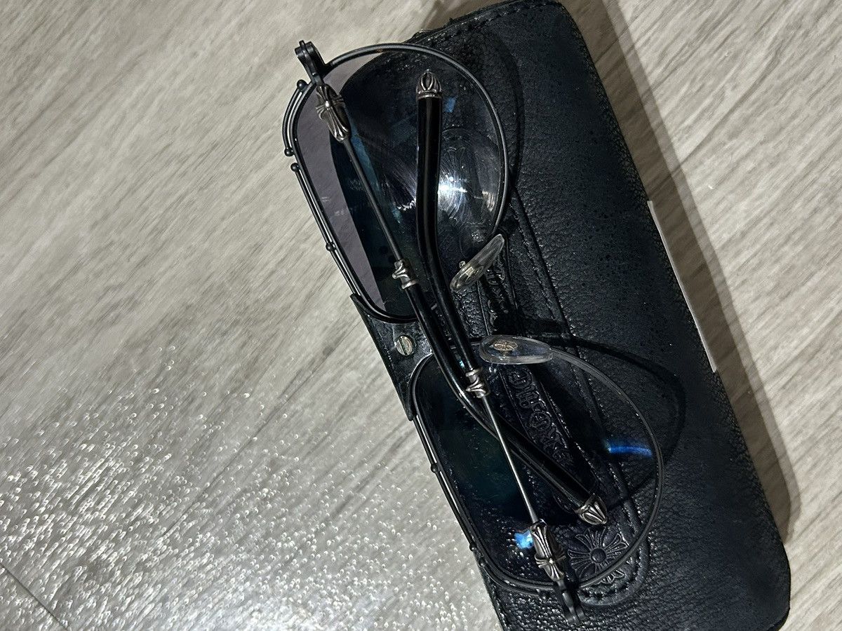 Chrome Hearts Chrome hearts aviator glasses shades sunglasses black silver Size ONE SIZE - 3 Thumbnail