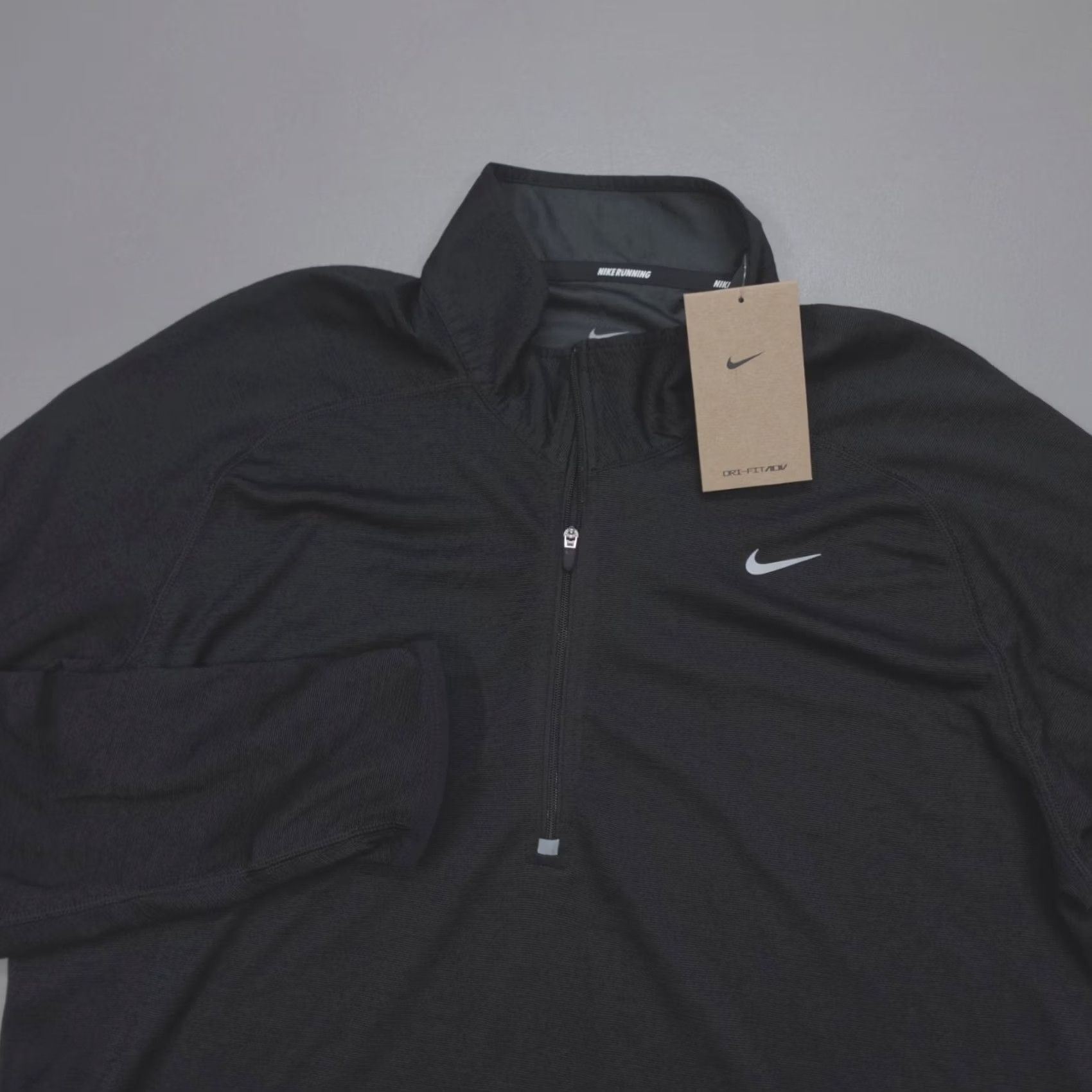 Nike Nike Tour ADV 1/2 Zip Golf Top Dri-FIT FD5833-010 Black Wool Blend Size L Mens Golf Top Size US L / EU 52-54 / 3 - 2 Thumbnail