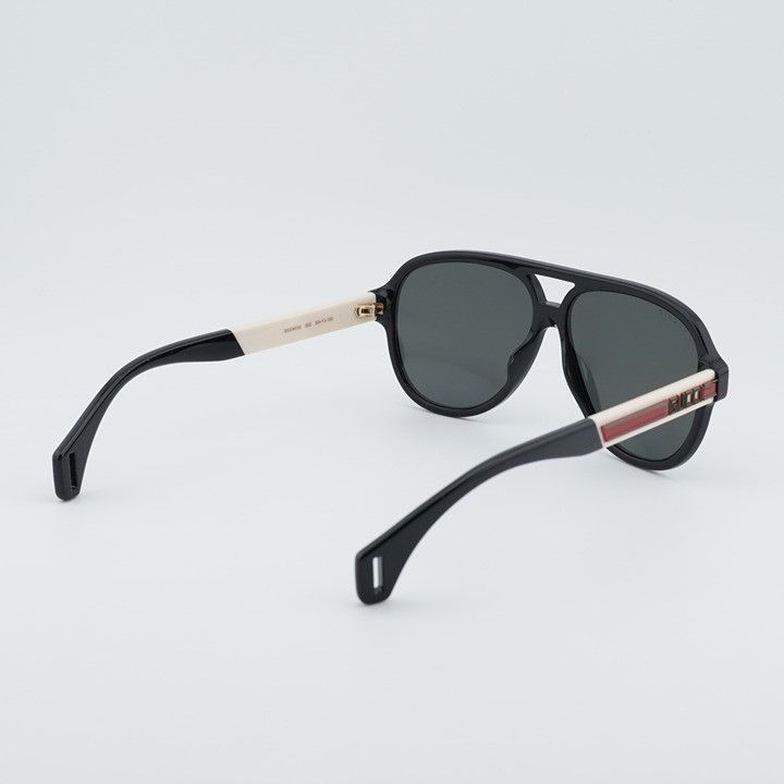 Gucci Gucci GG0463S 002 Sunglasses Black Aviator Frame, Grey Size ONE SIZE - 4 Thumbnail