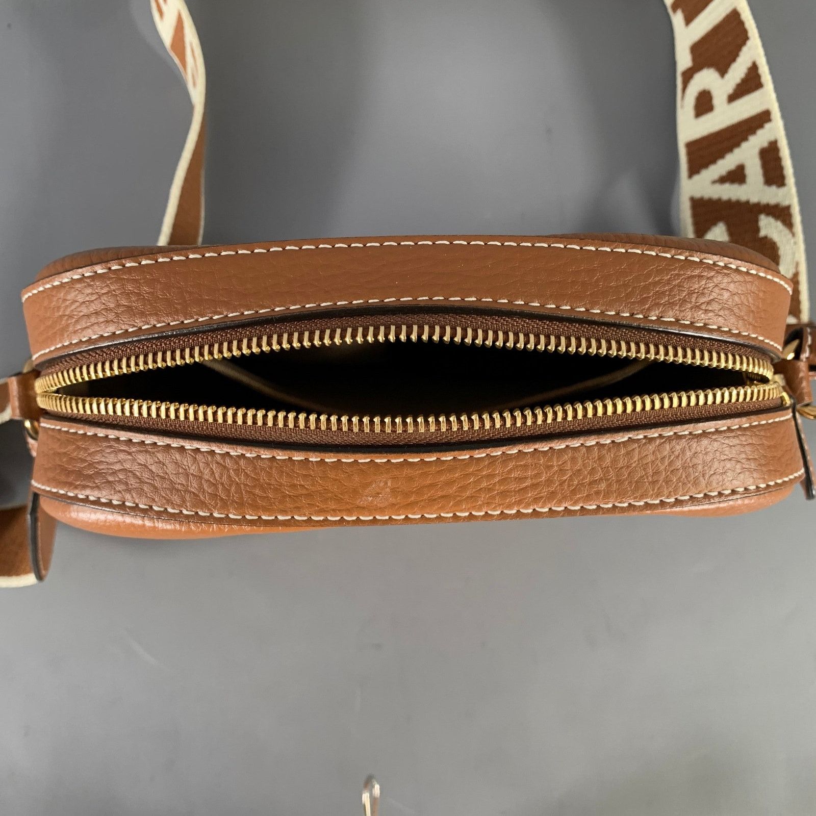 Stella McCartney STELLA McCARTNEY Brown White Studded Faux Leather Handbag Size ONE SIZE - 8 Thumbnail