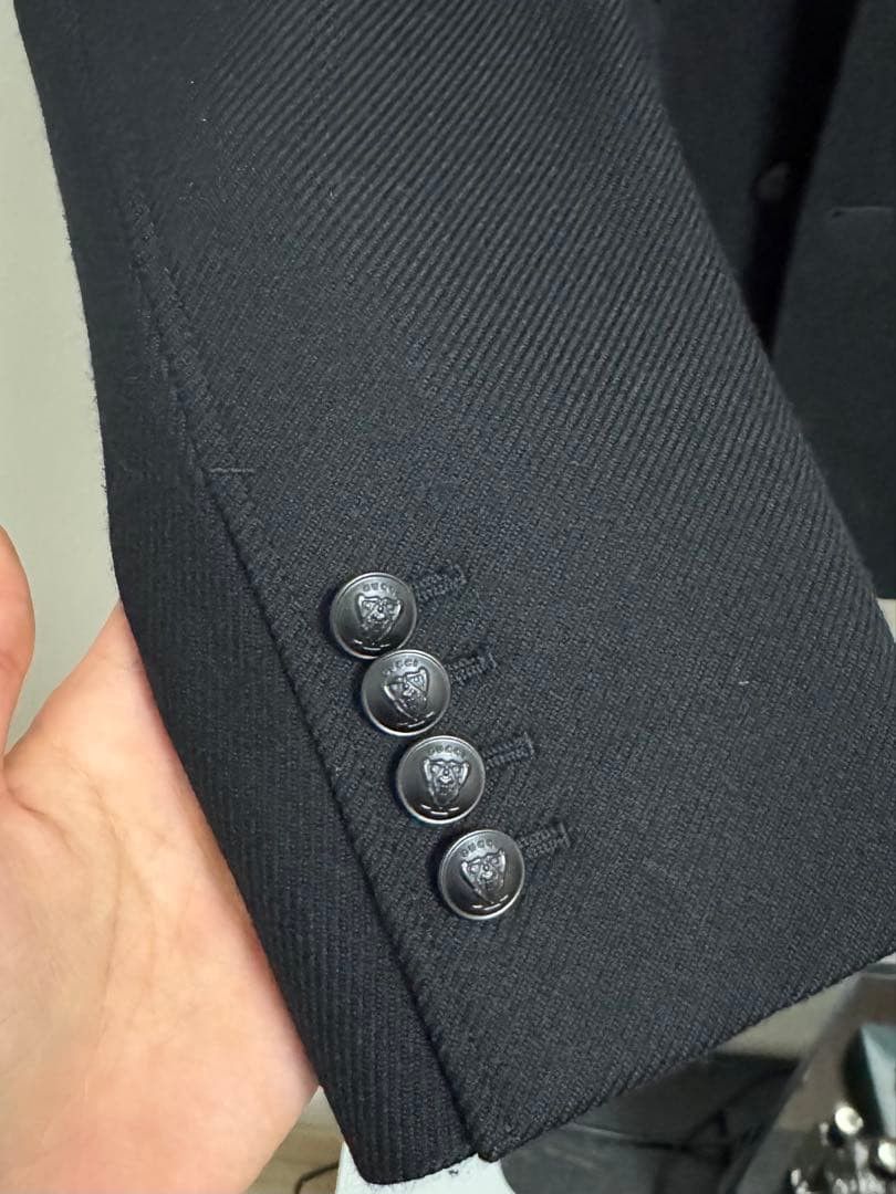 Gucci Gucci Black Tailored Blazer 3-Button Italian Made Size 34S - 5 Thumbnail