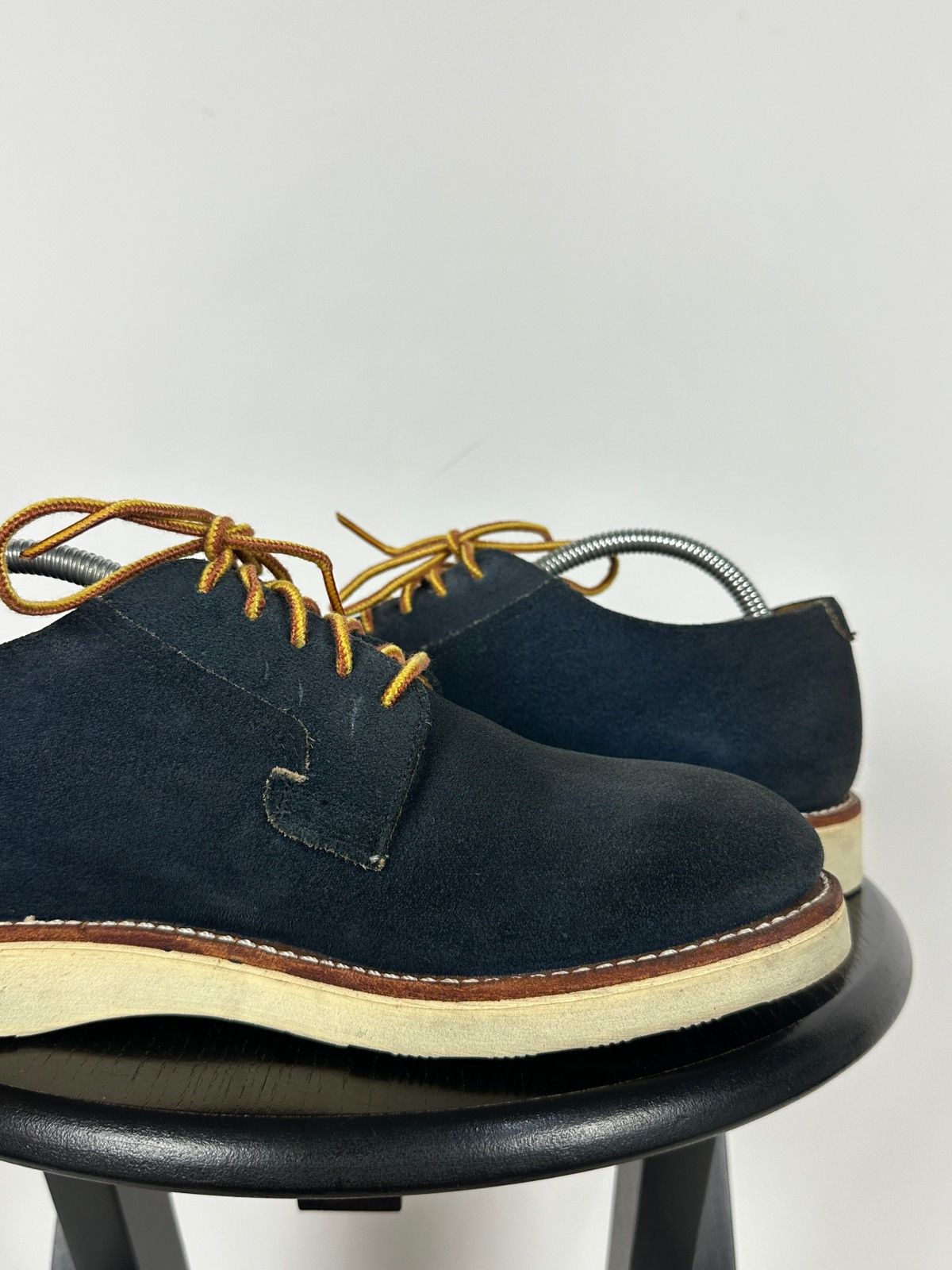 Red Wing Red Wing Postman Navy Blue Suede Oxford Shoes Size US 9 / EU 42 - 18 Thumbnail