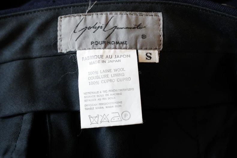 Yohji Yamamoto Yohji Yamamoto size s 88AW Dark Blue Straight Leg Wool Pan Size US 28 / EU 44 - 5 Thumbnail