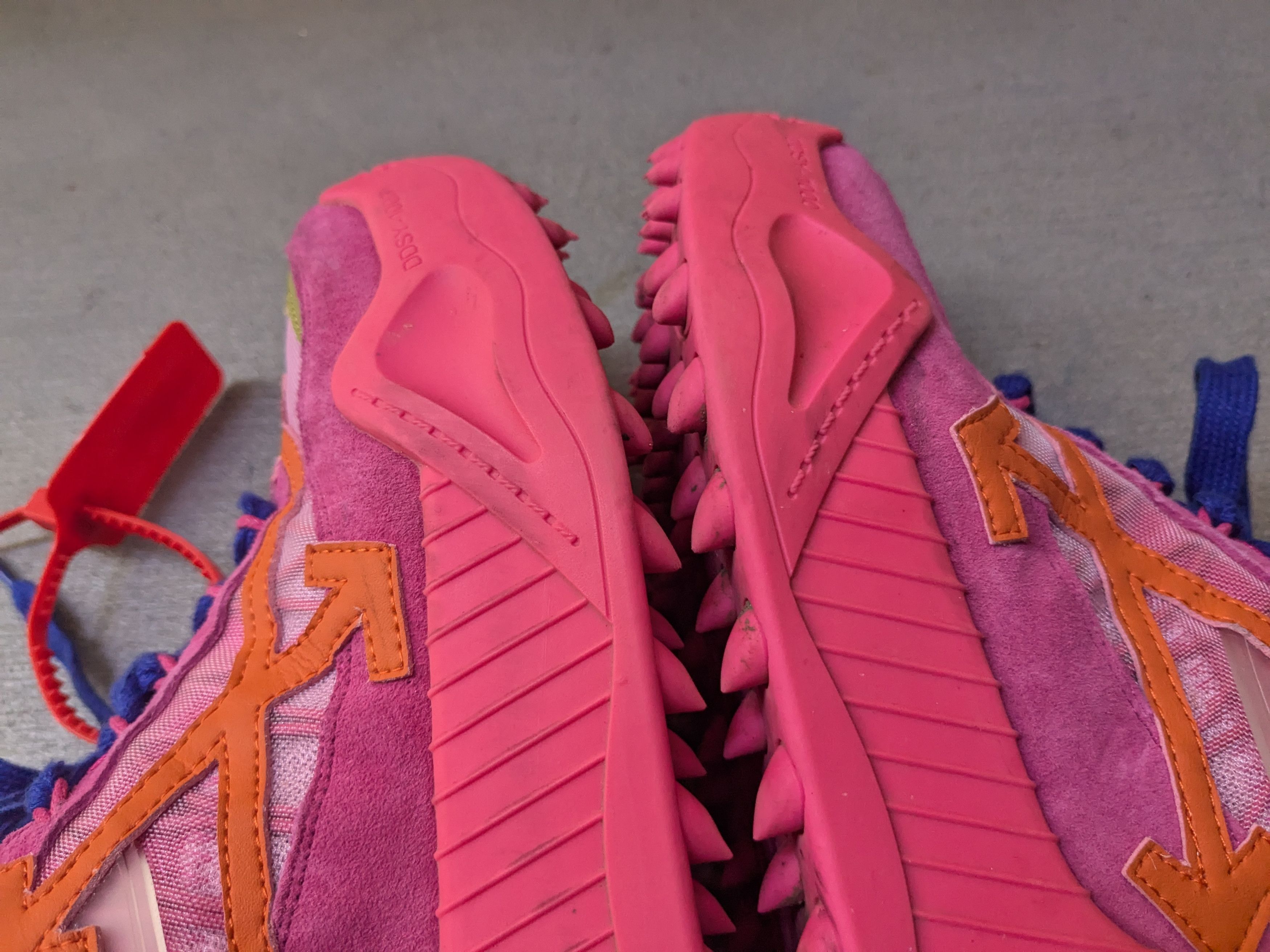 Off-White Off-White Odsy-2000 Sneakers Pink 7 40 Suede Size US 7 / EU 40 - 4 Thumbnail