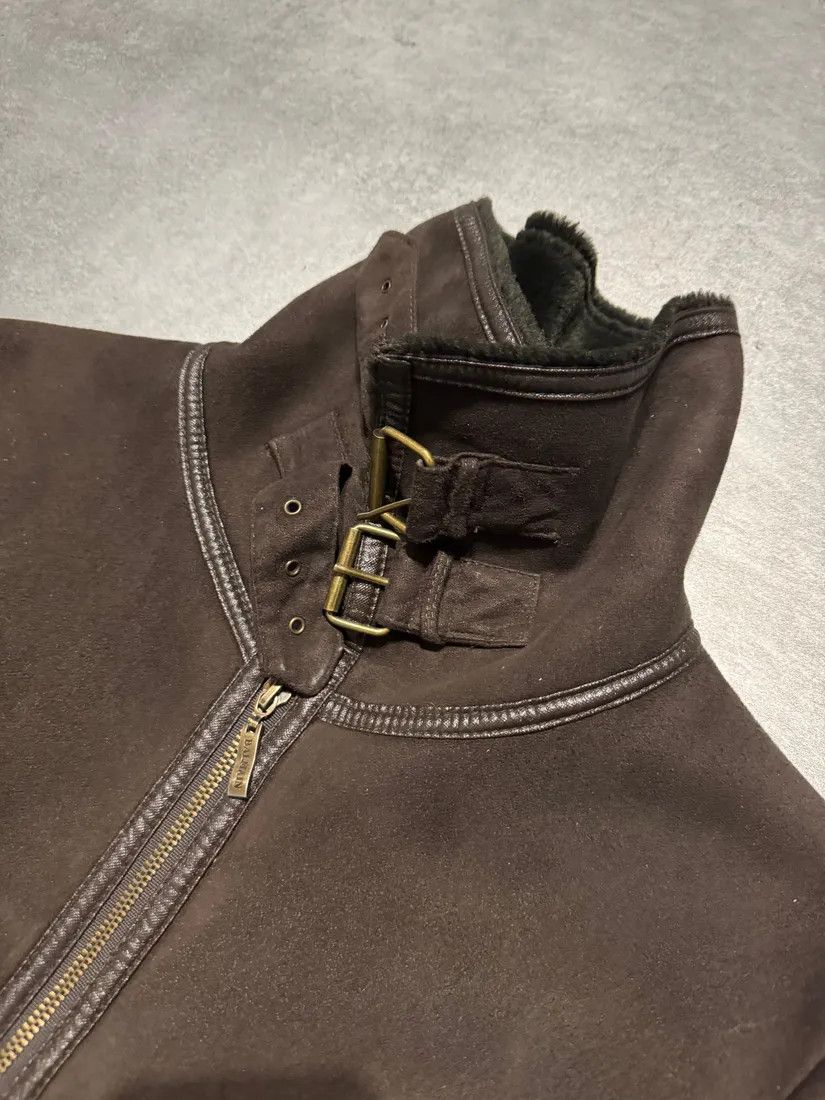 Balmain × Vintage Balmain Brown Trench Suede Leather Fur Coat Size S / US 4 / IT 40 - 8 Thumbnail