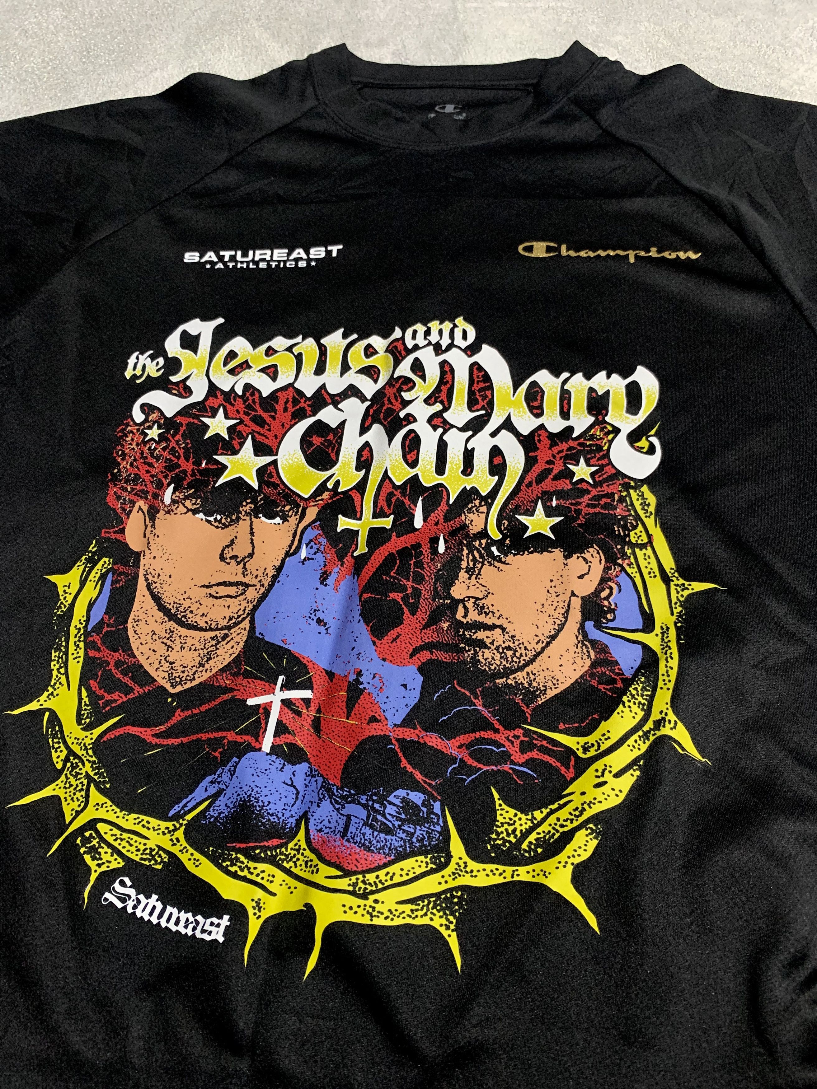 Band Tees 00s Vintage Soccer Jersey x Custom The Jesus and Mary Chain Size US M / EU 48-50 / 2 - 3 Thumbnail