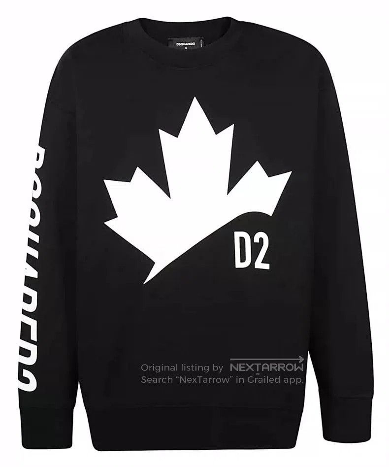 Dsquared2 Dsquared2 Oversize Black Maple Leaf Sweatshirt. Size US S / EU 44-46 / 1 - 1 Thumbnail