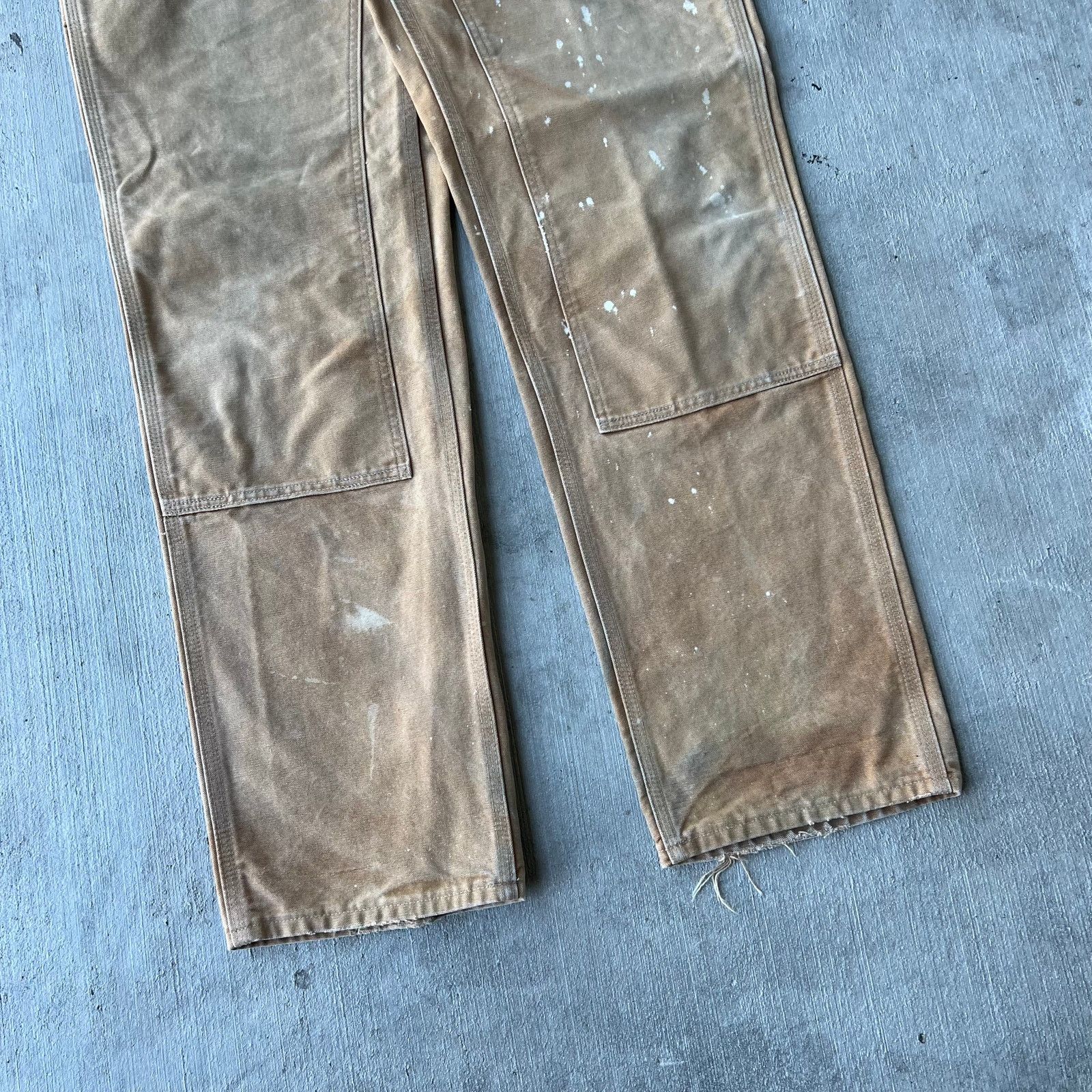 Carhartt × Vintage Carhartt brown double knee work wear carpenter pants Size US 31 - 4 Thumbnail
