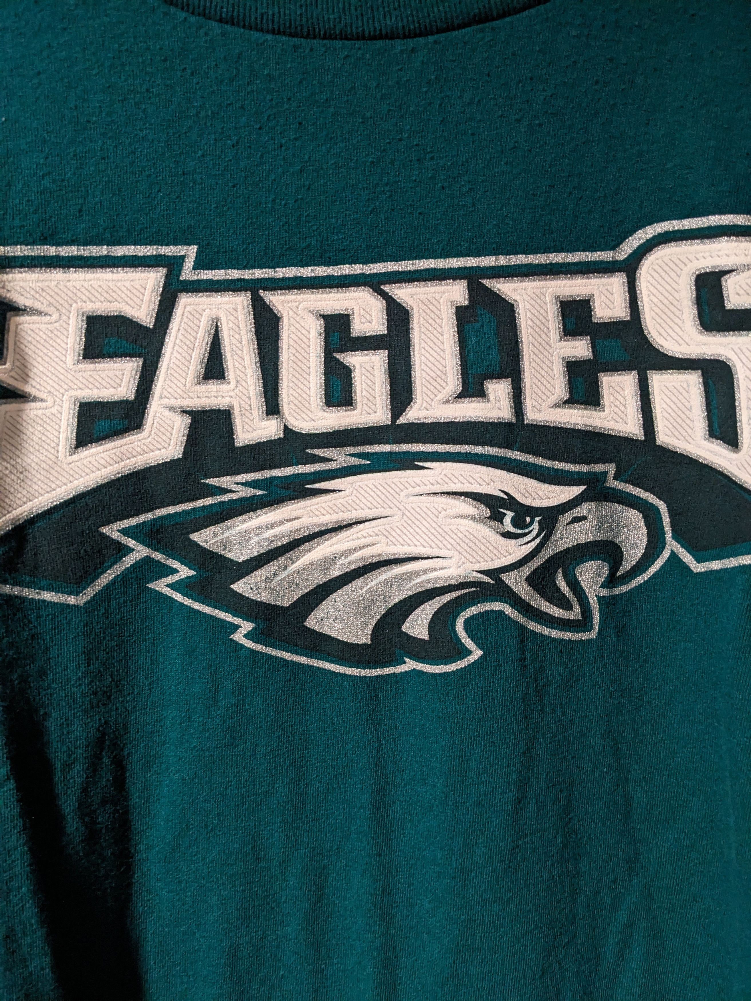 NFL × Vintage Vintage 90s Philadelphia Eagles NFL Long Sleeve T-Shirt Size US XXL / EU 58 / 5 - 2 Thumbnail