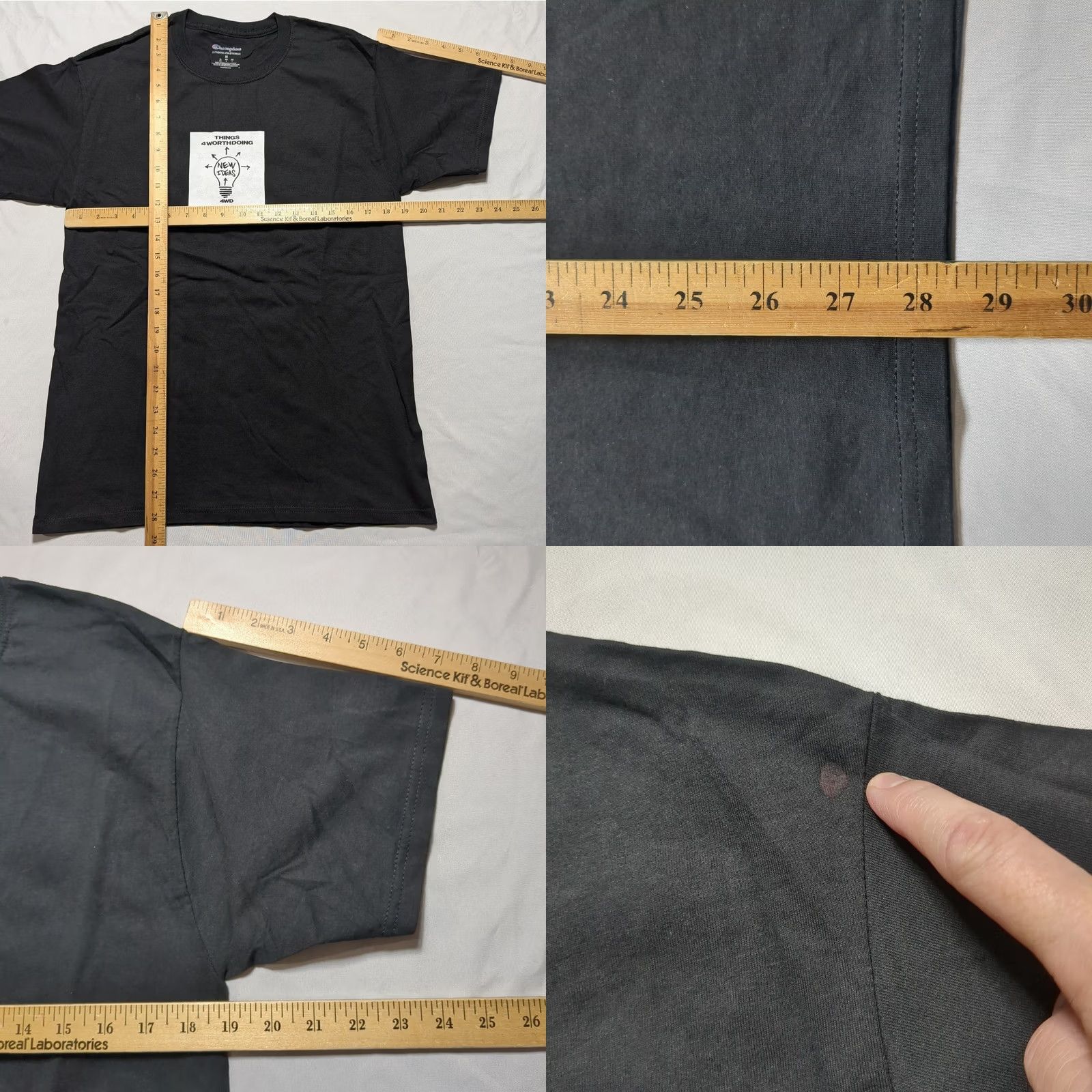 Champion Champion x Benjamin Edgar 4WD T-Shirt Mens M Black Graphic Print Logo 4 Worth Doing Limited Edition LESGC Size US M / EU 48-50 / 2 - 8 Thumbnail