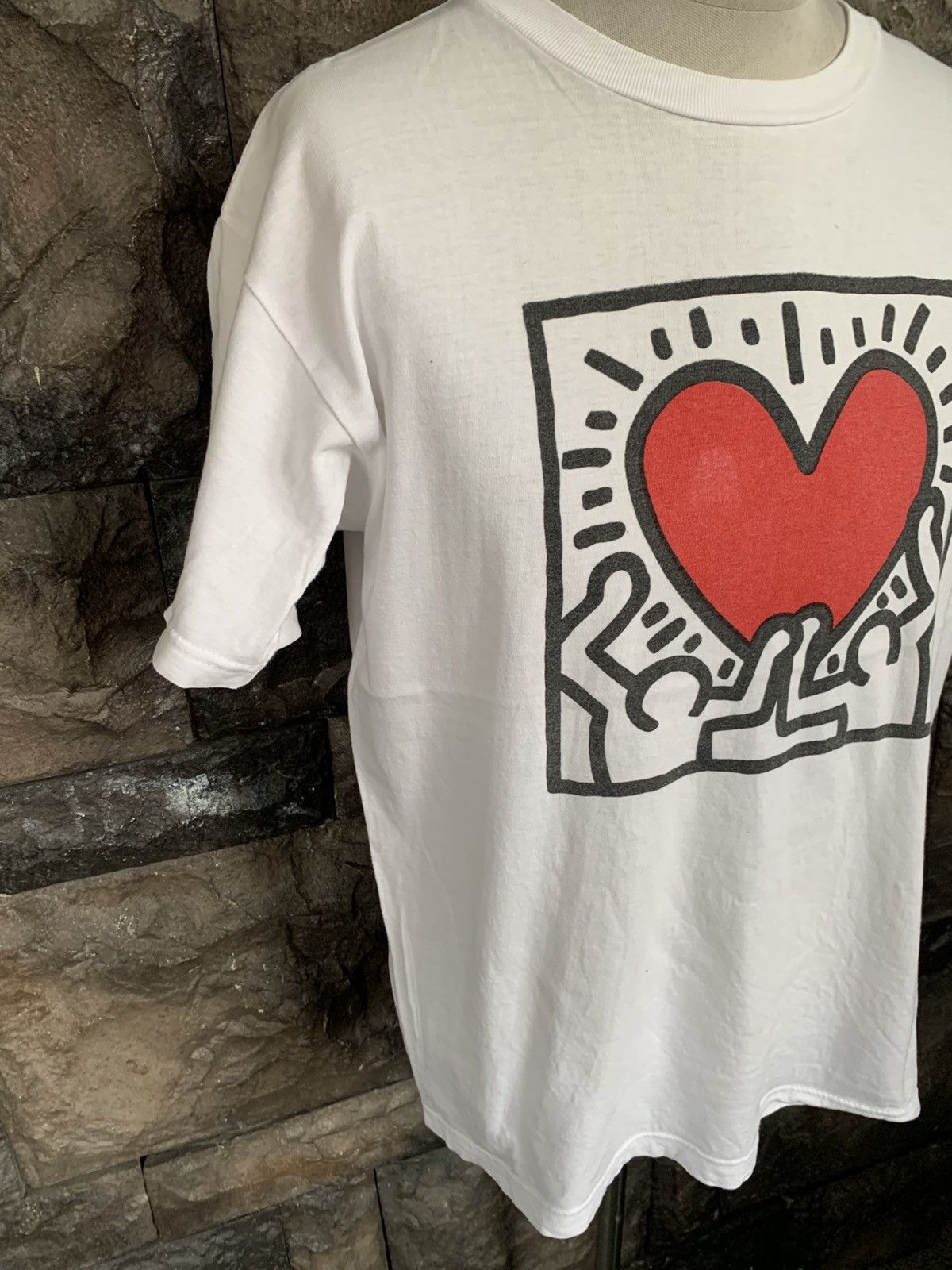 Keith Haring Vintage 90s Keith Haring Pop Shop Artwork T shirt Size US M / EU 48-50 / 2 - 5 Thumbnail