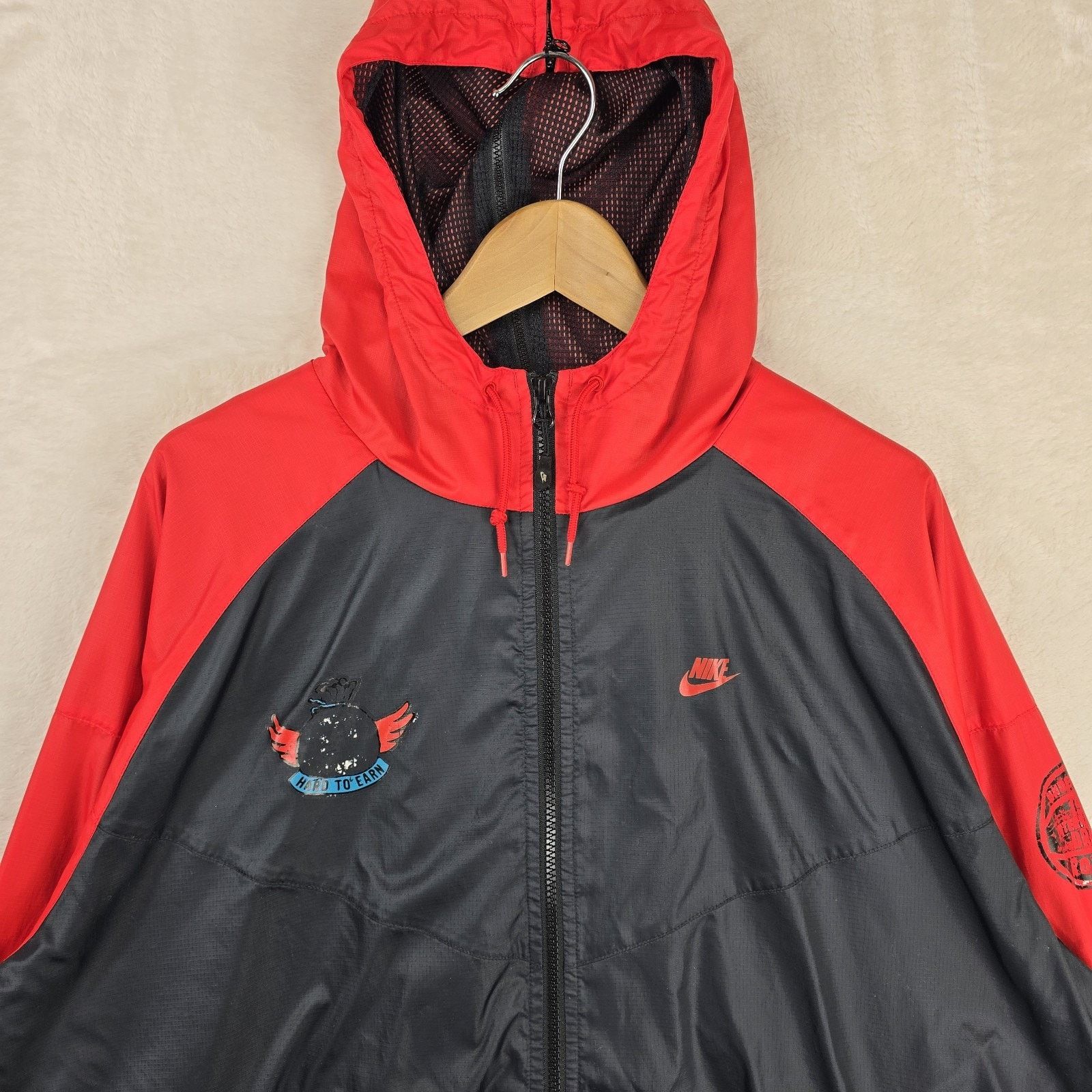 Nike Vtg Nike Sportswear Hard To Earn 99 Draft Jacket XL Full Zip Size US XL / EU 56 / 4 - 3 Thumbnail
